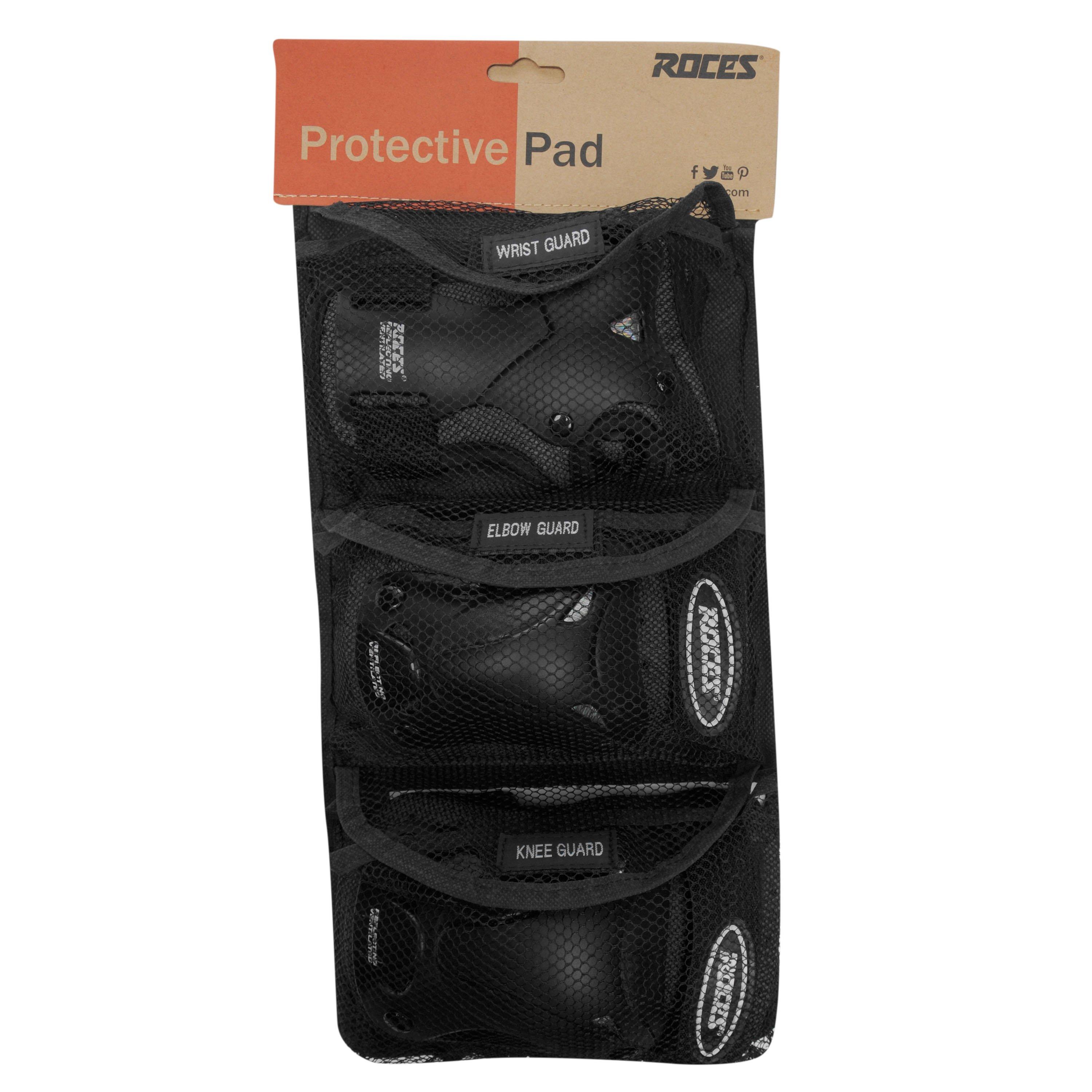 Black - Roces - Protective Pads Unisex Adults - 5