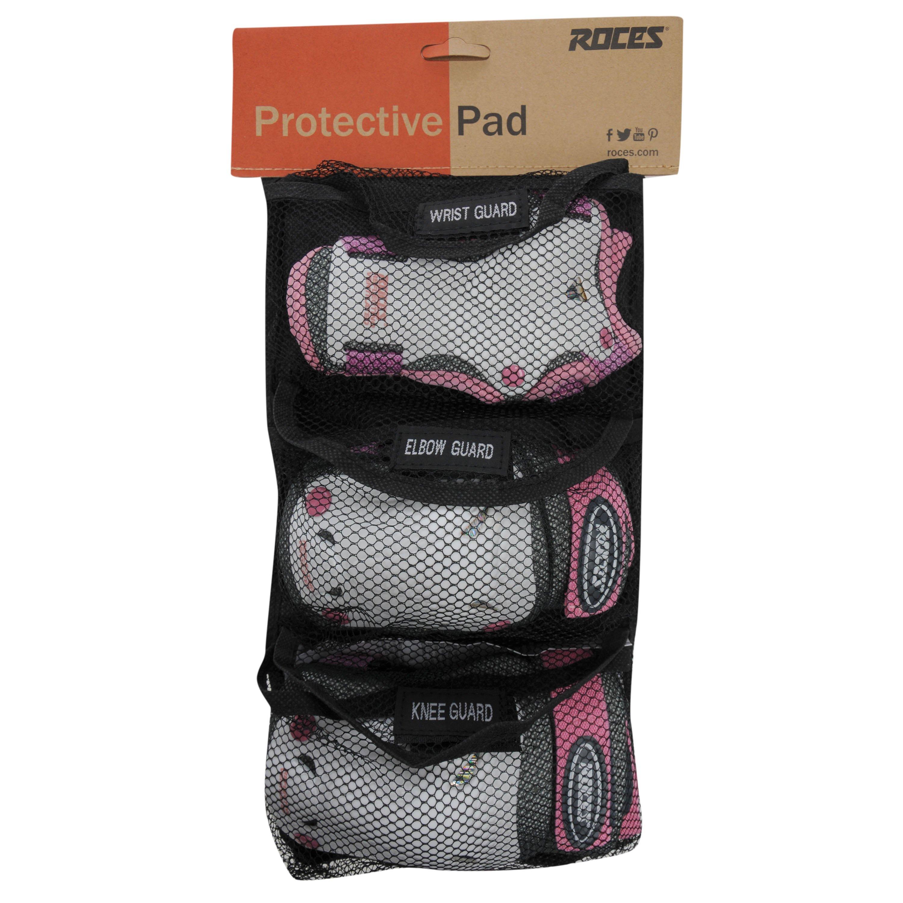 White/Pink - Roces - Protective Skating Pads Junior - 5