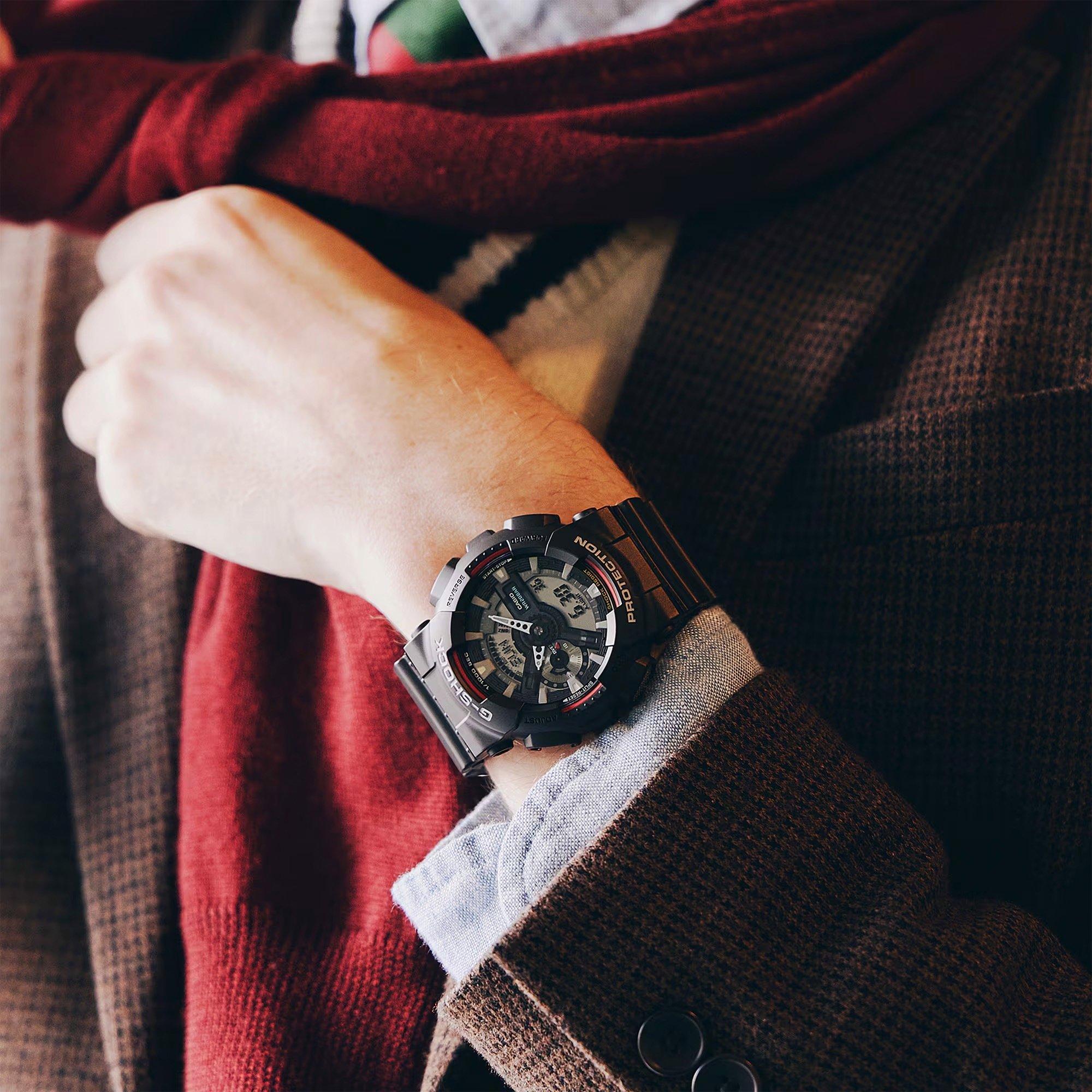 Black - G Shock - Men's Casio Revival Analogue Quartz Watch - 8