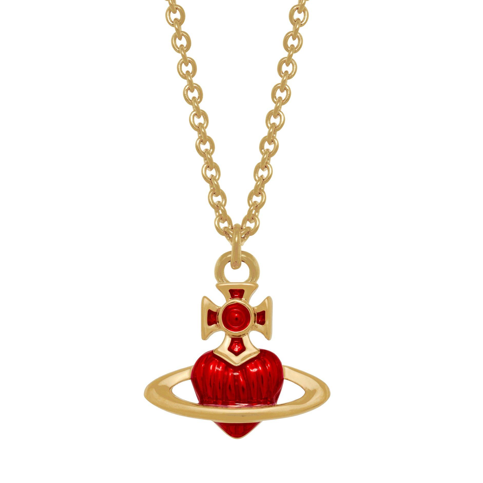 Gold/Red - Vivienne Westwood - Viv Fabianna Pend Ld62