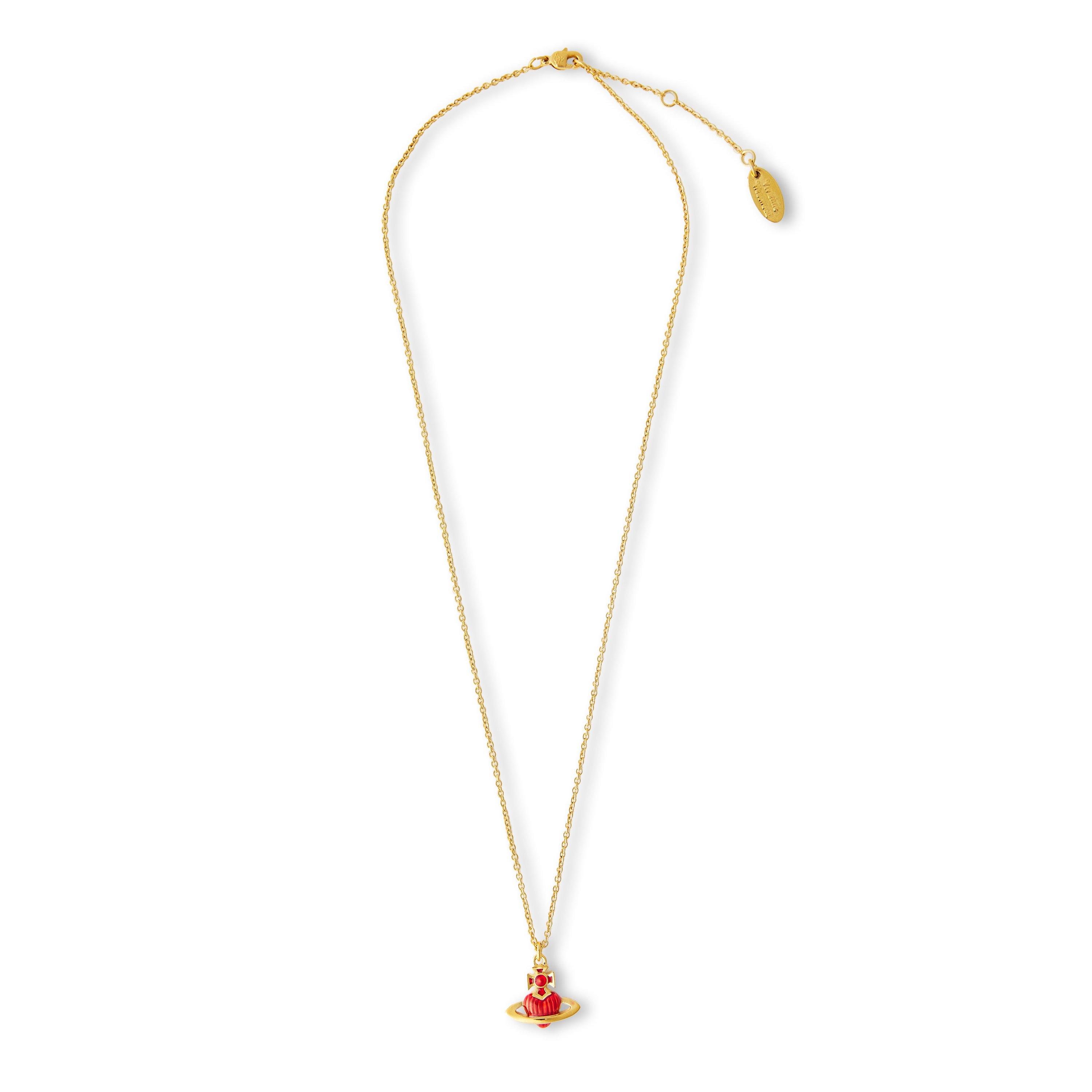 Gold/Red - Vivienne Westwood - Women's Viv Fabianna Pendant Necklace - 2