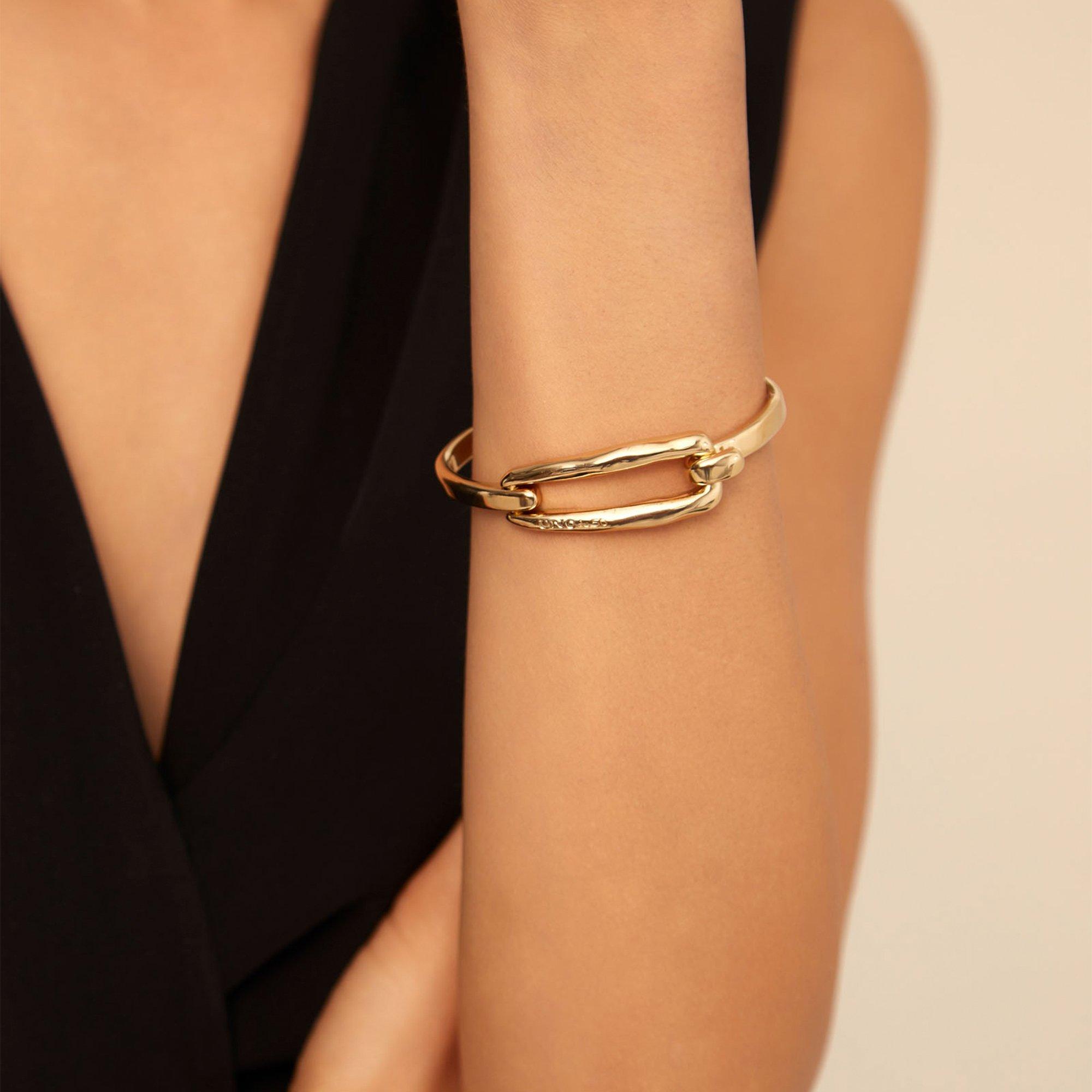 Goud - UNOde50 - UNOde50 18k Gold-Plated Rigid Bracelet - 3