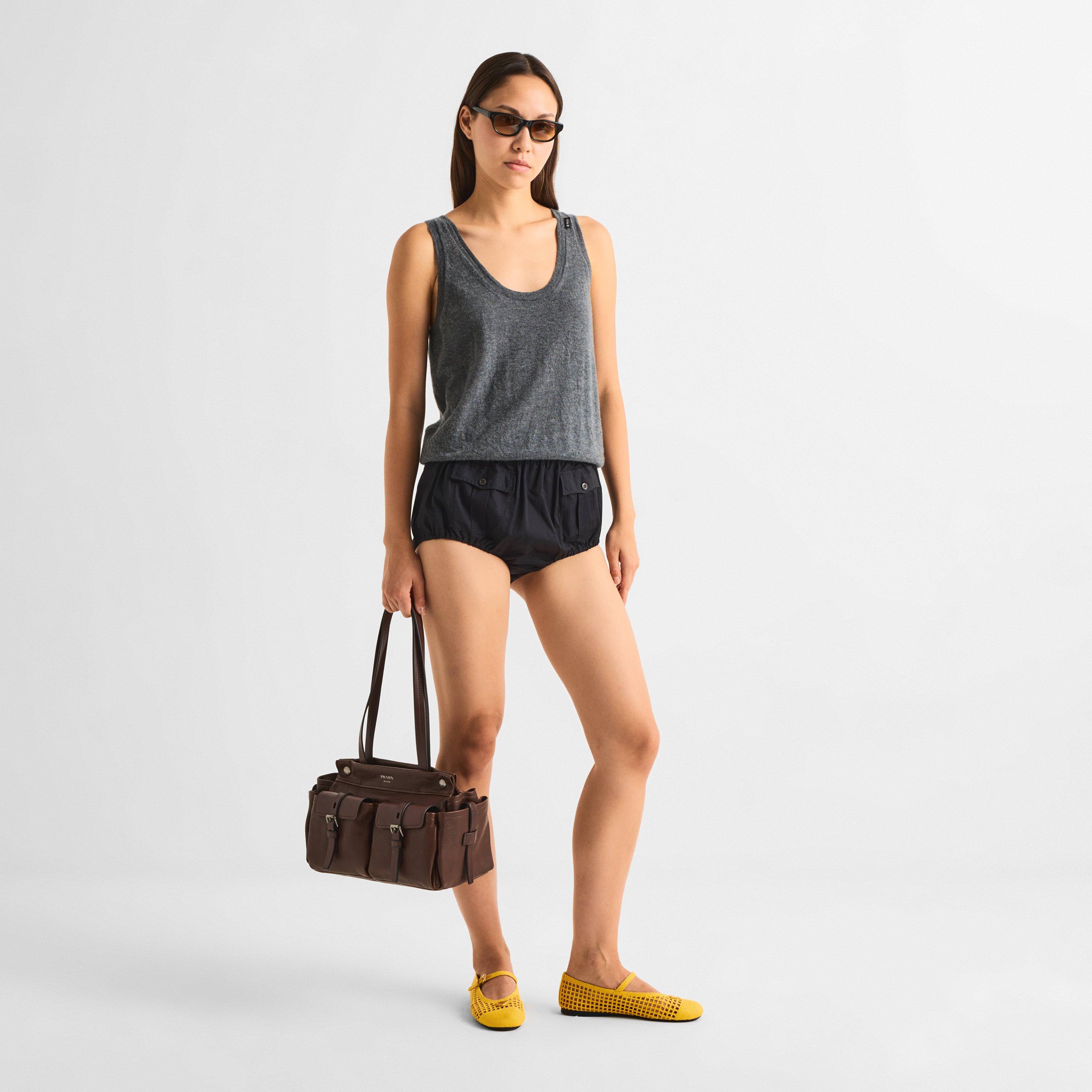 Black/Yellow - Prada - Women's 0PR C08S Wayfarer Sunglasses - 6