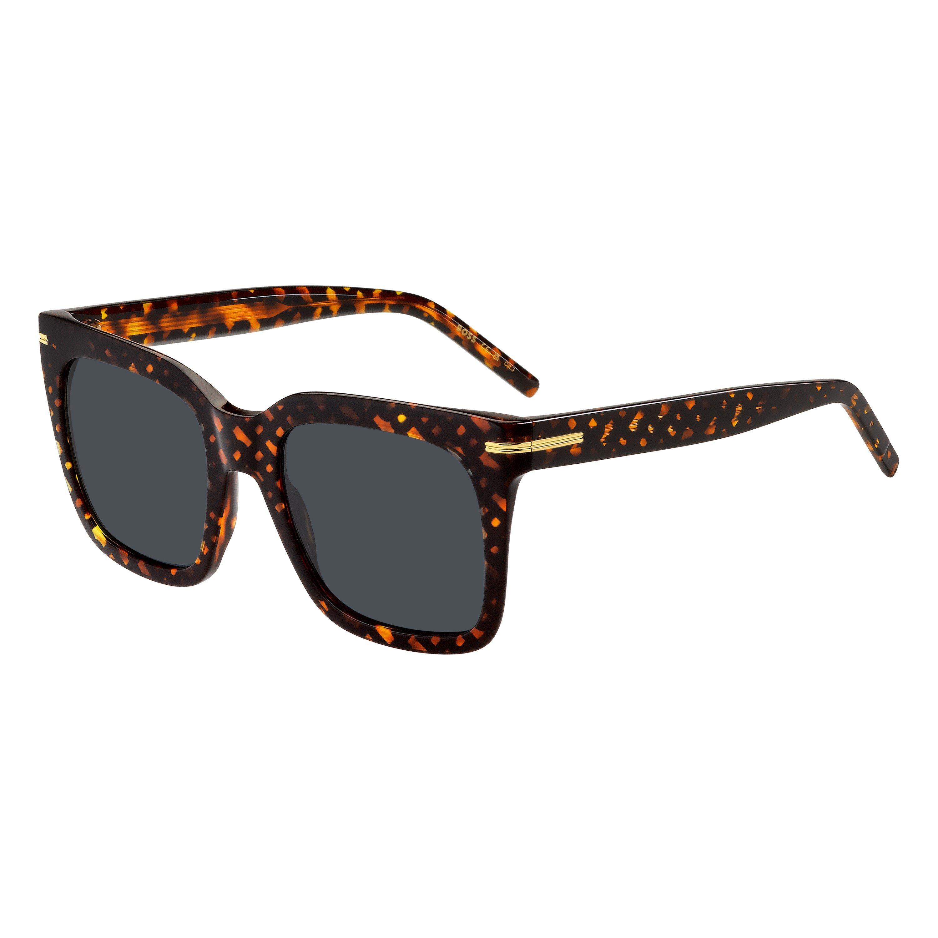 Boss Women's Square Round Sunglasses - Havana Pattern - 54 cm