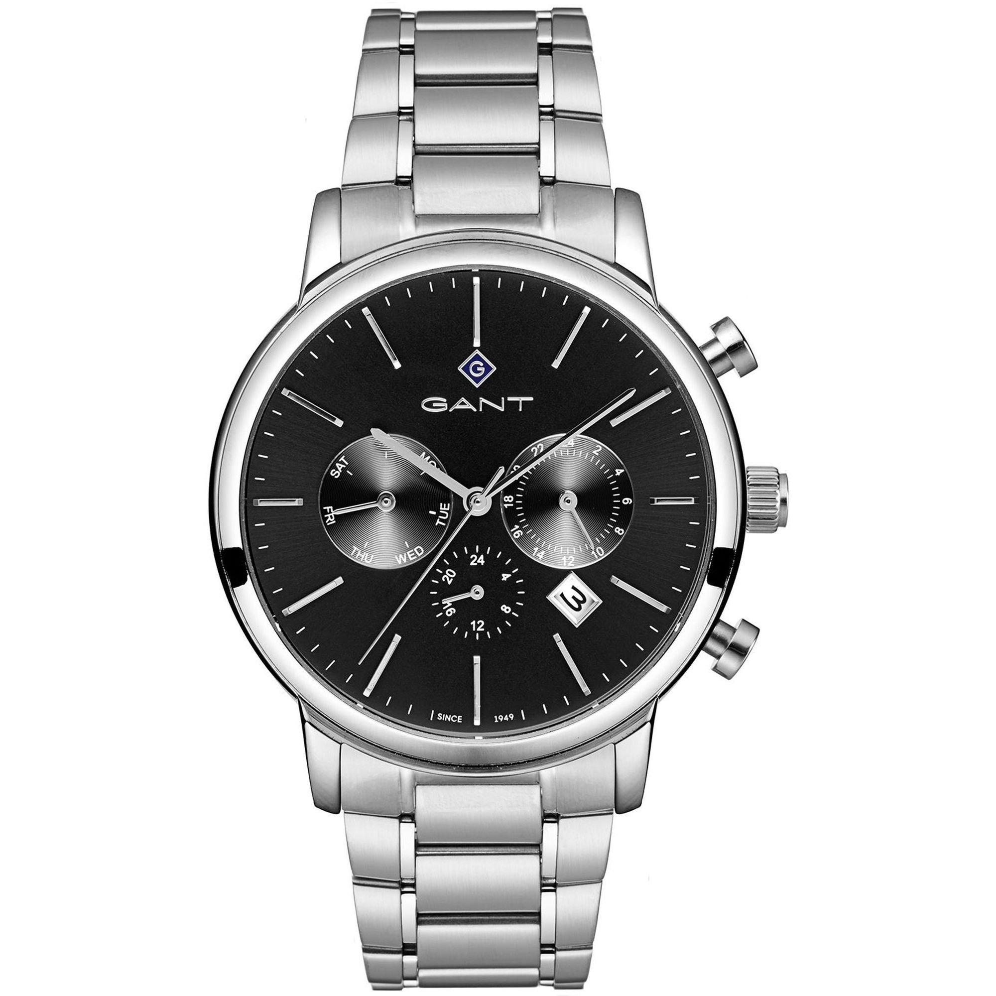 Prateado/Preto - Gant - Cleveland Black-Metal Watch Stainless Steel Watch