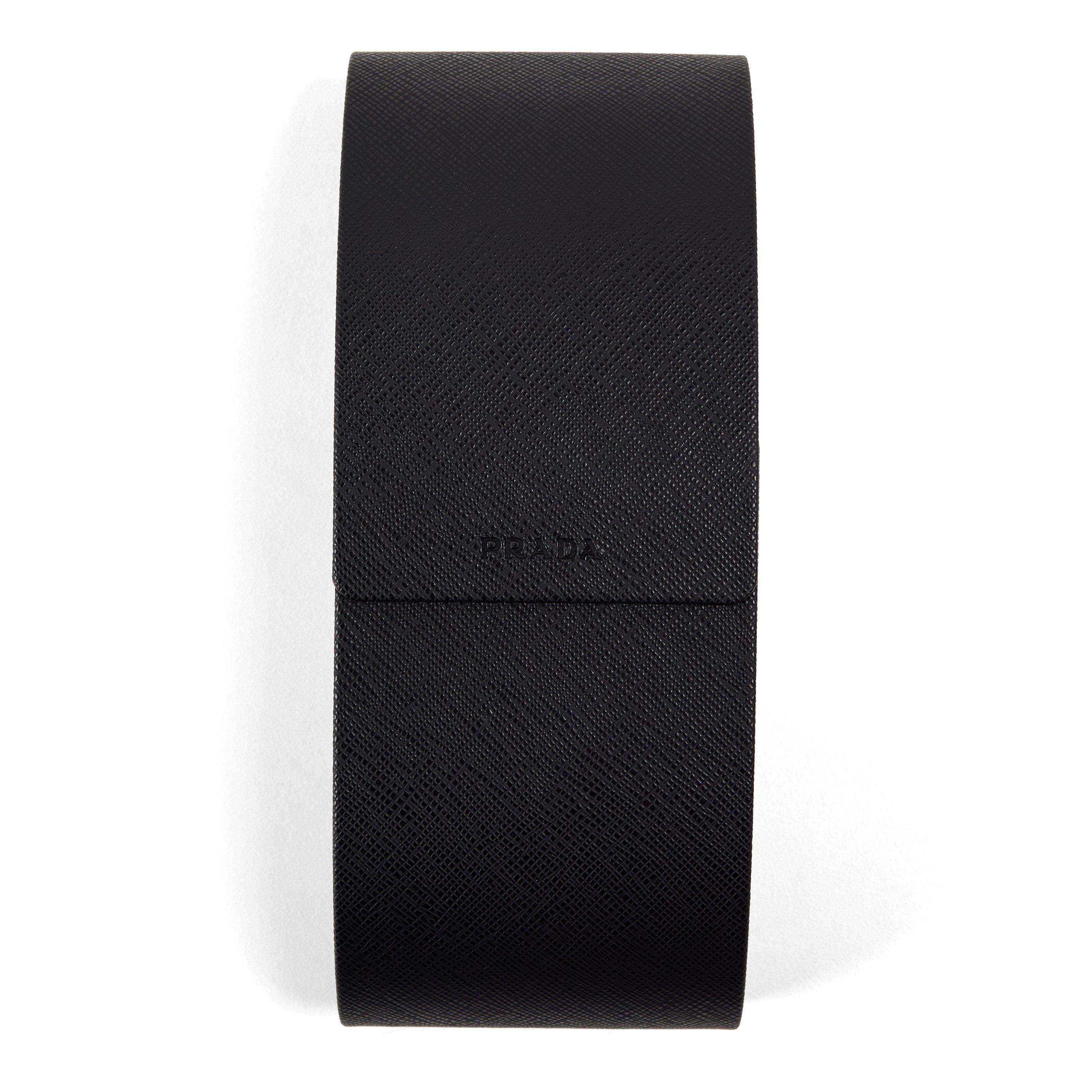 Black/Grey - Prada - Women's 0PR D03SD Rectangle Sunglasses - 4