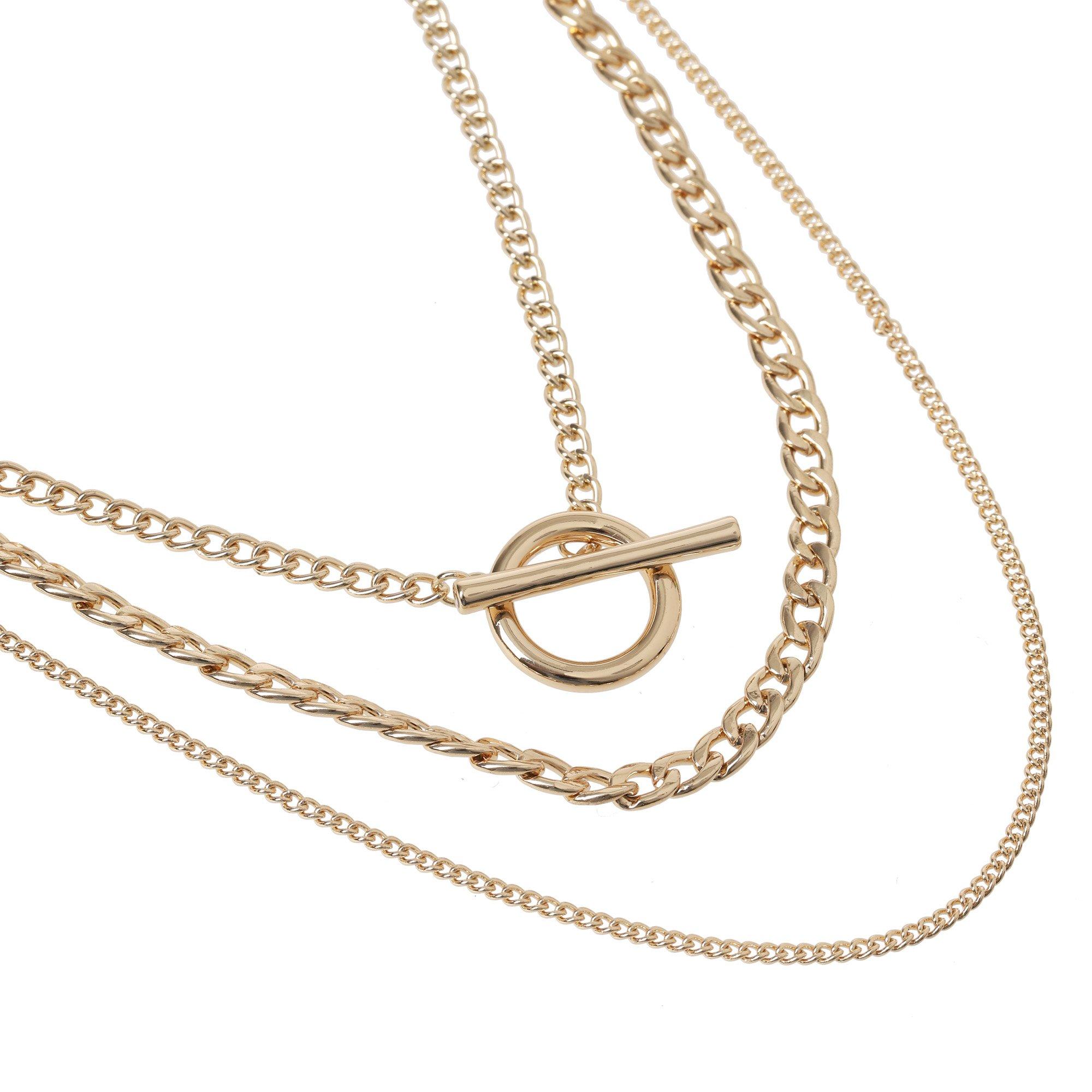 Goud - Miso - Layered Chain Necklace - 2