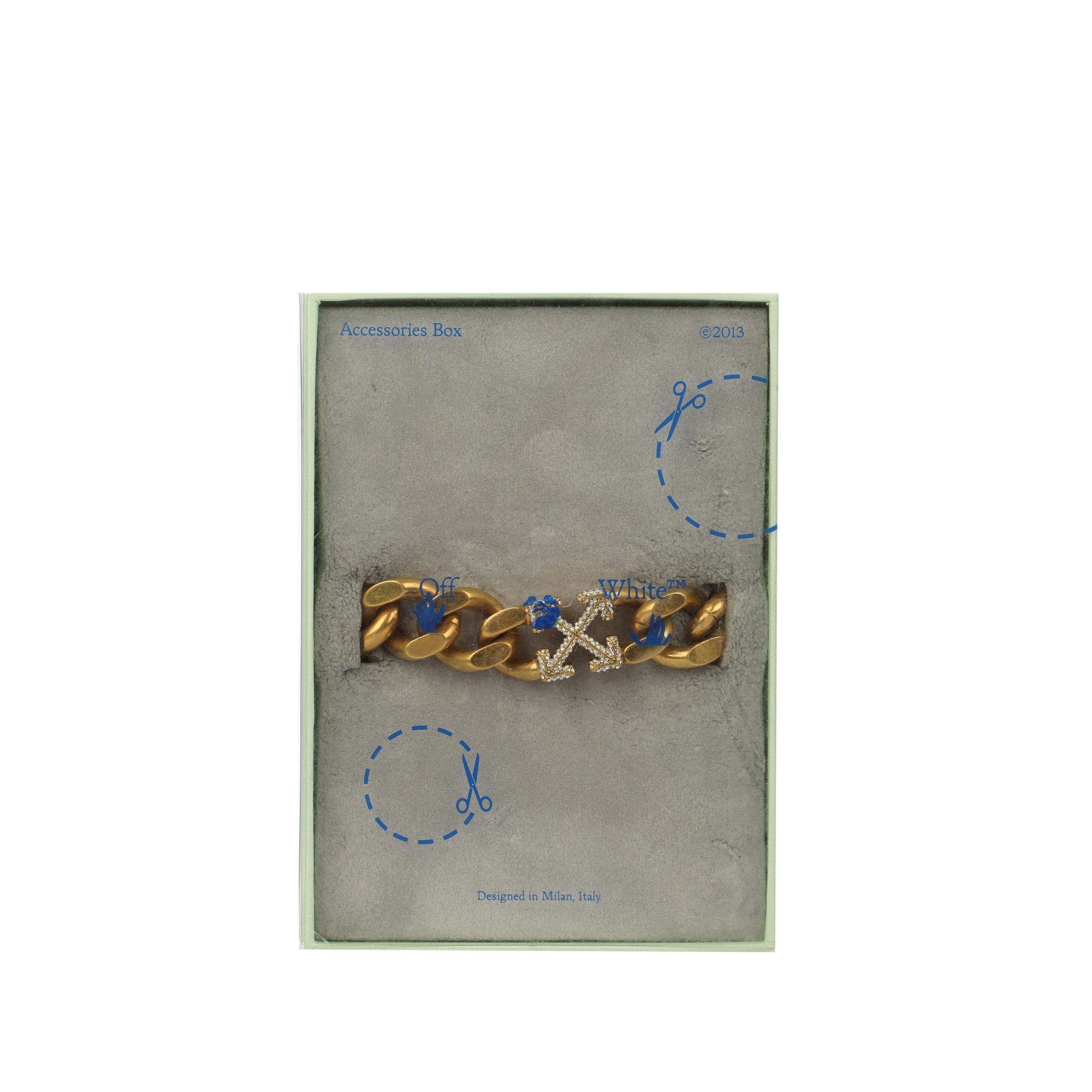 Gold - Off White - Unisex  Chain Bracelet - 2