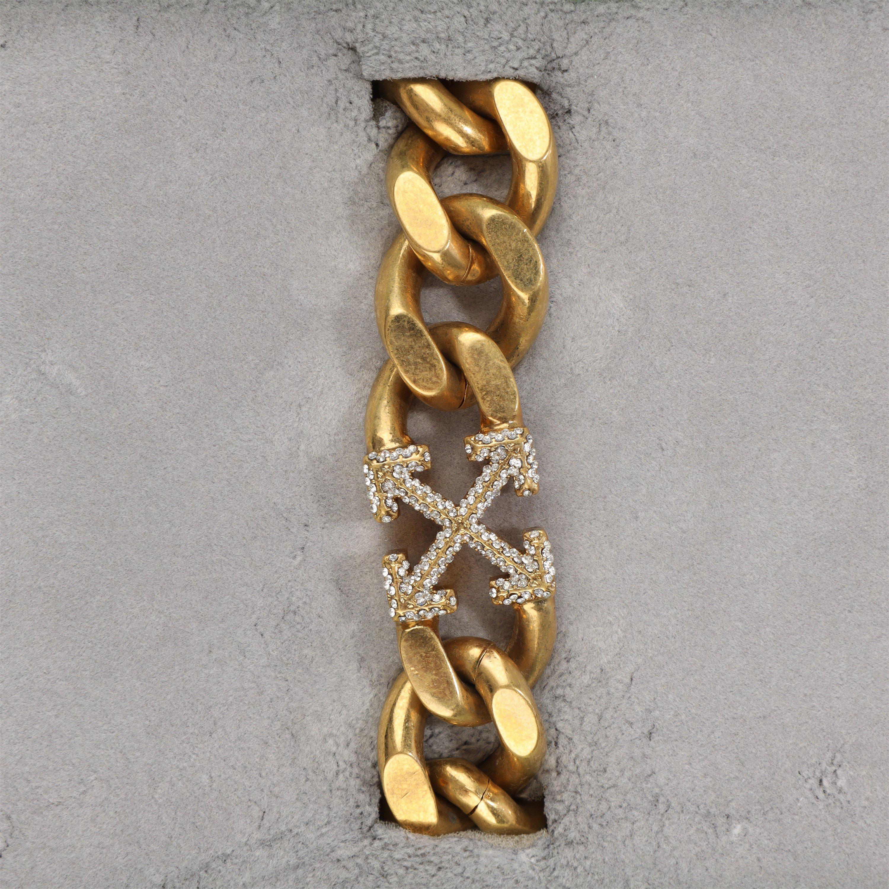 Gold - Off White - Unisex  Chain Bracelet - 3