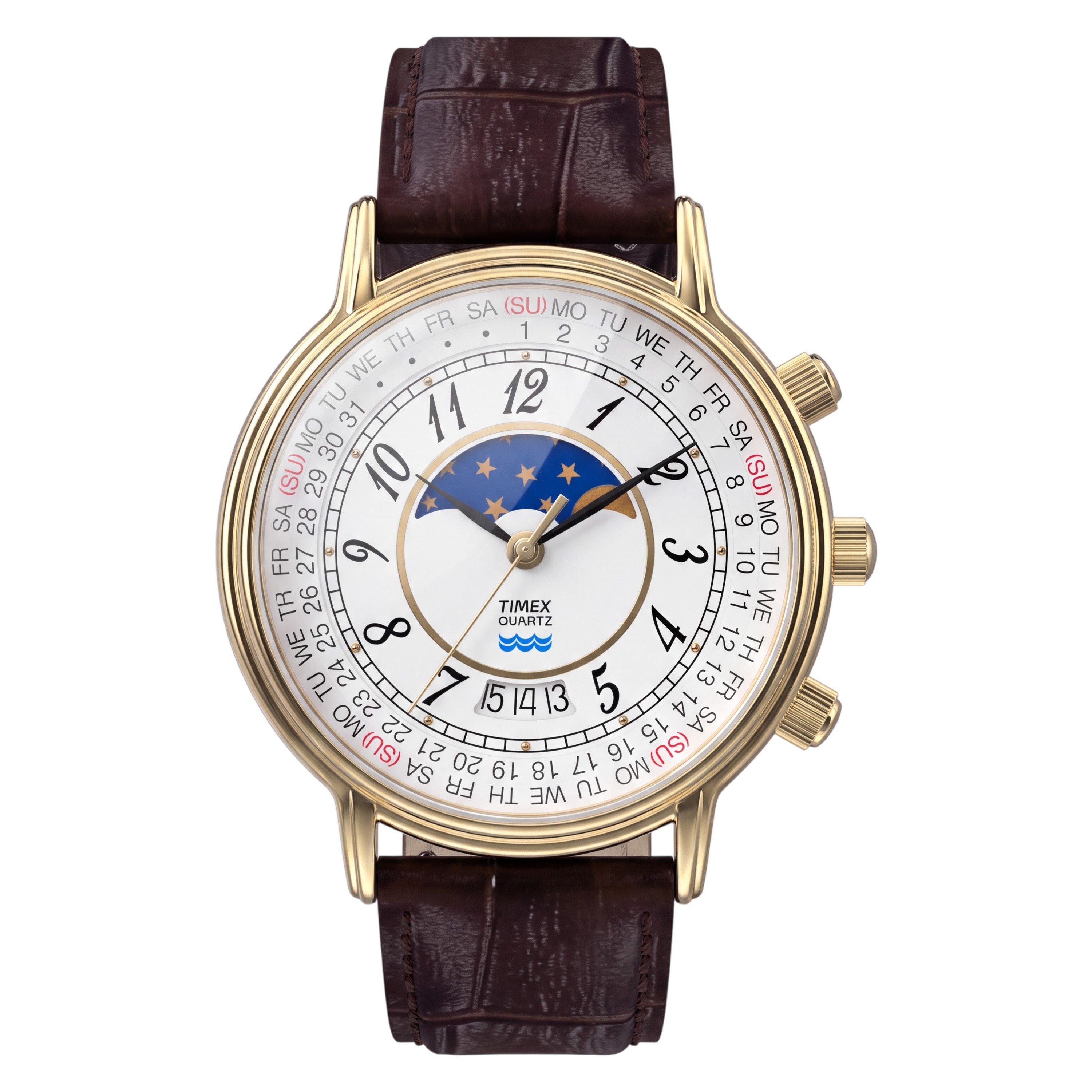 Wit/Goud - Timex - Timex MoonPhase Wtch Sn71 - 1