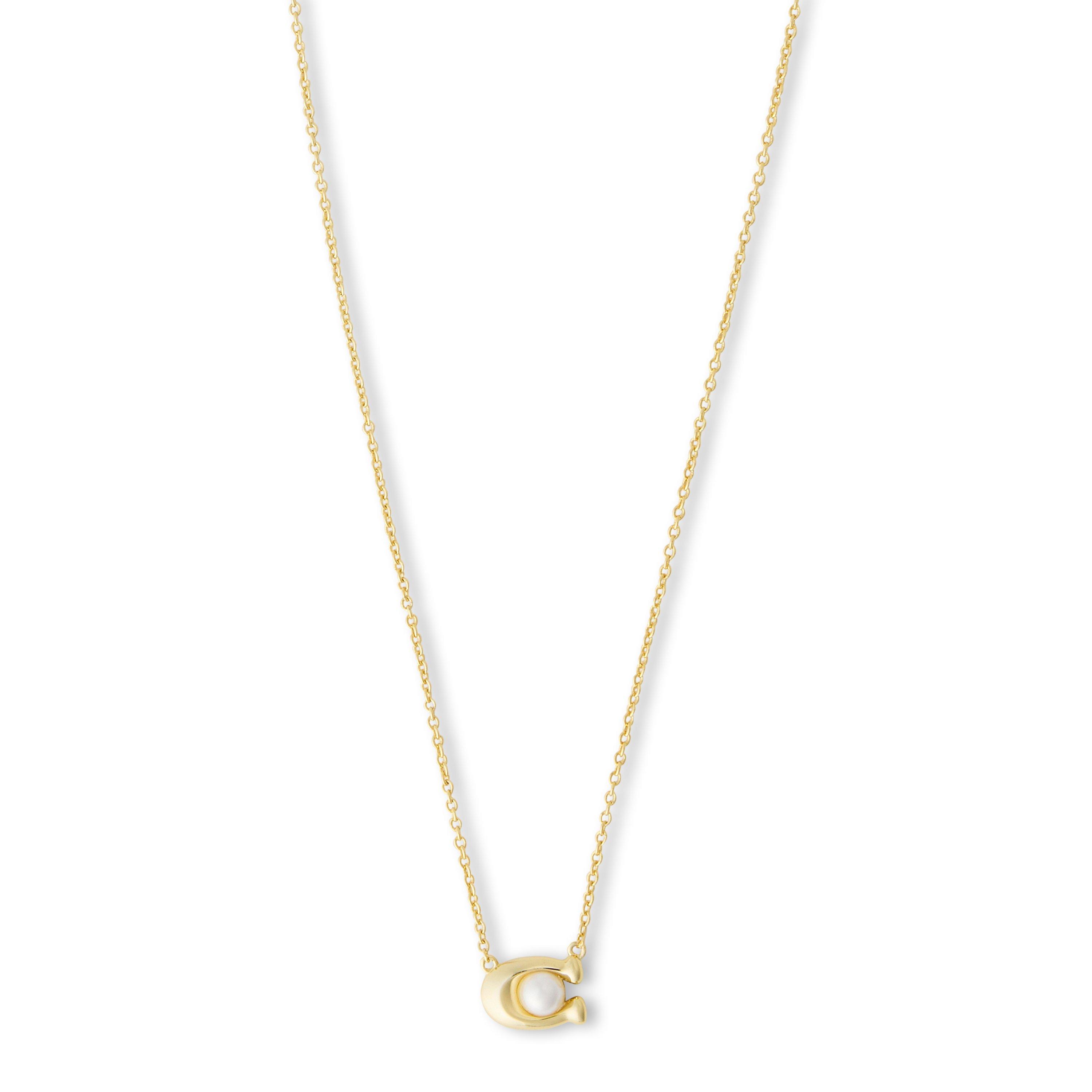 WHITE/GOLD - Coach - Coach J Prl C Pend Ld64 - 1