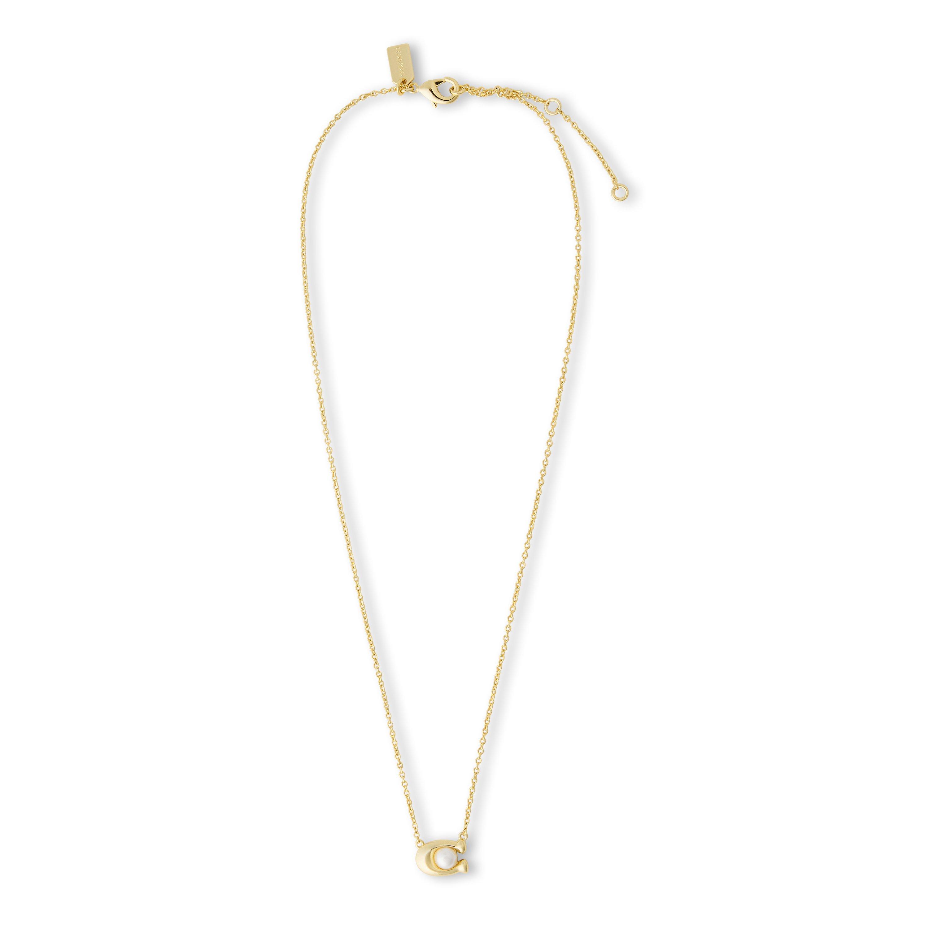 WHITE/GOLD - Coach - Coach J Prl C Pend Ld64 - 2