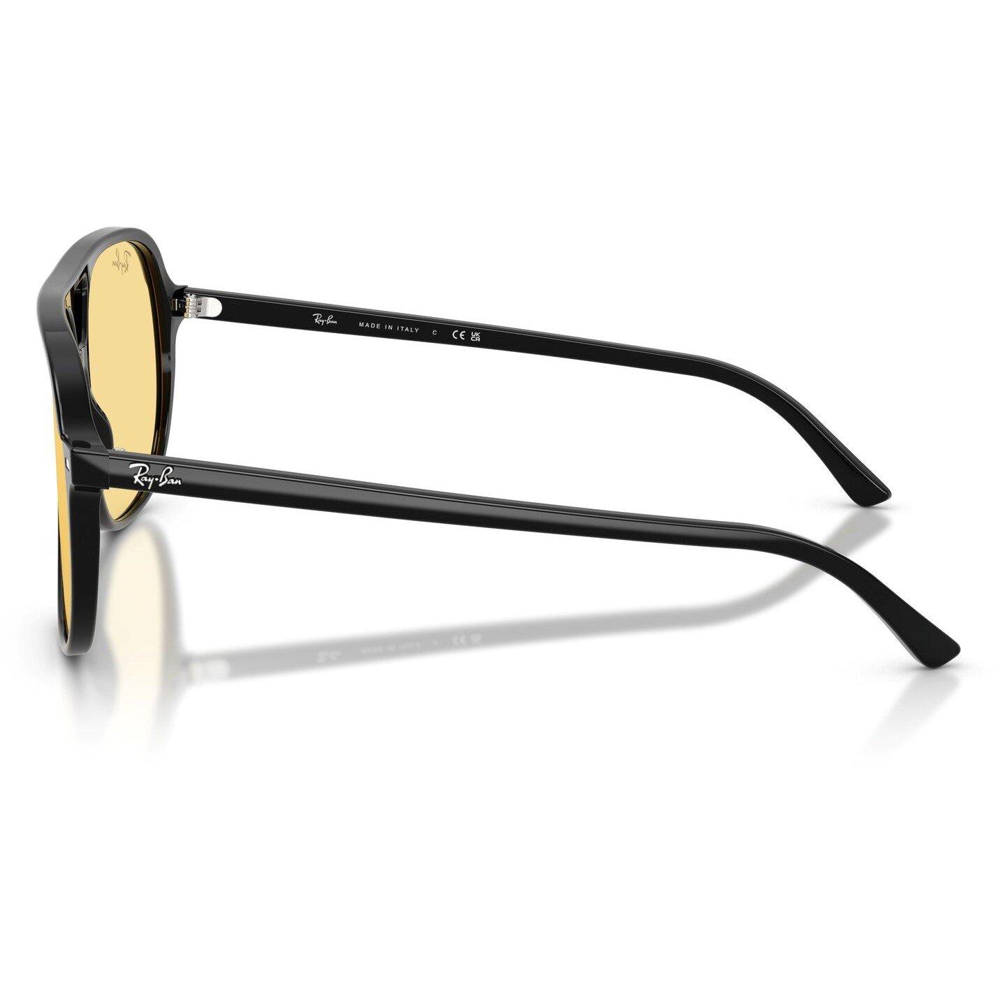 Black Yellow - Ray-Ban - Women's Bill Round Sunglasses - 8