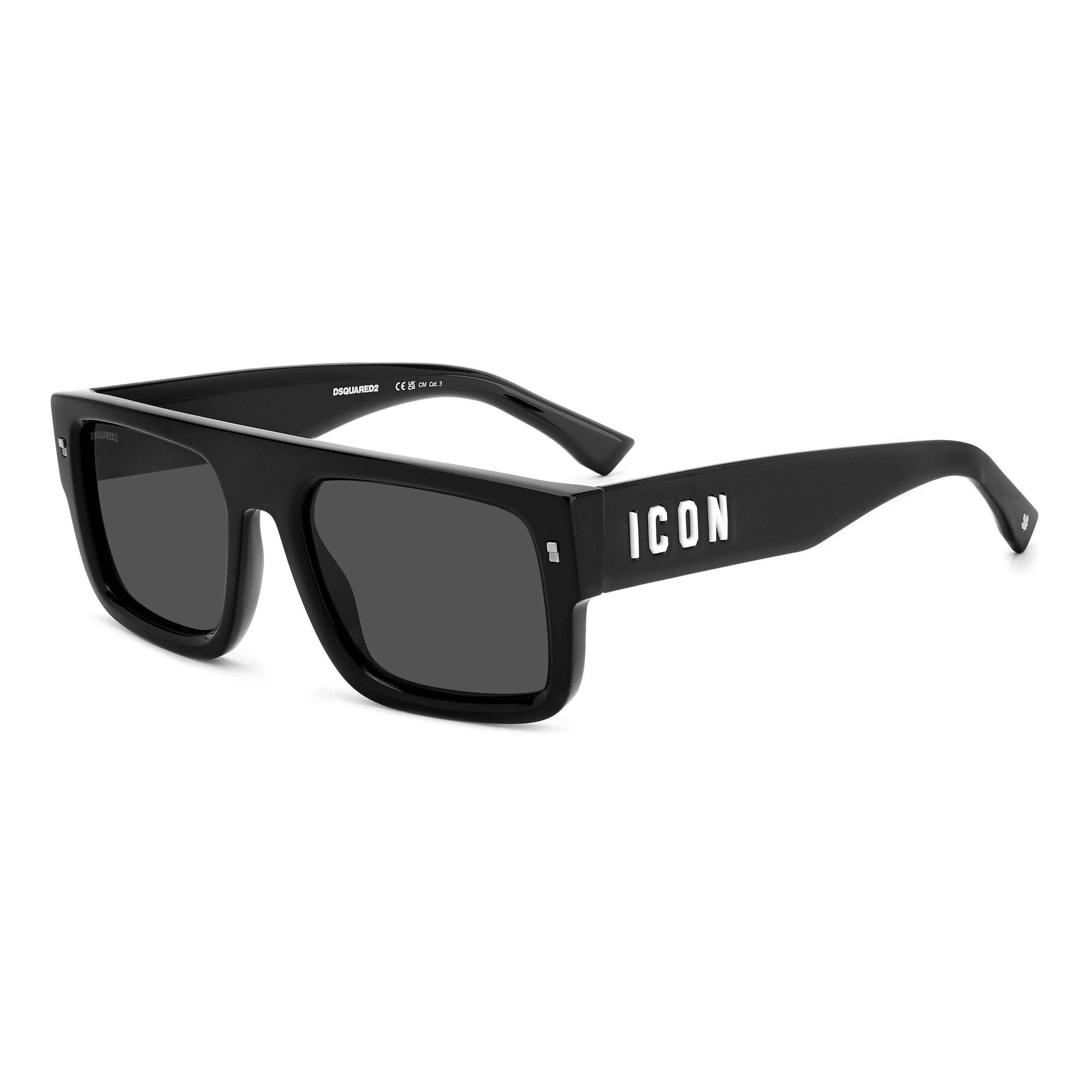 DSquared2 Men's DSQ Icon Wayfarer Sunglasses - Black