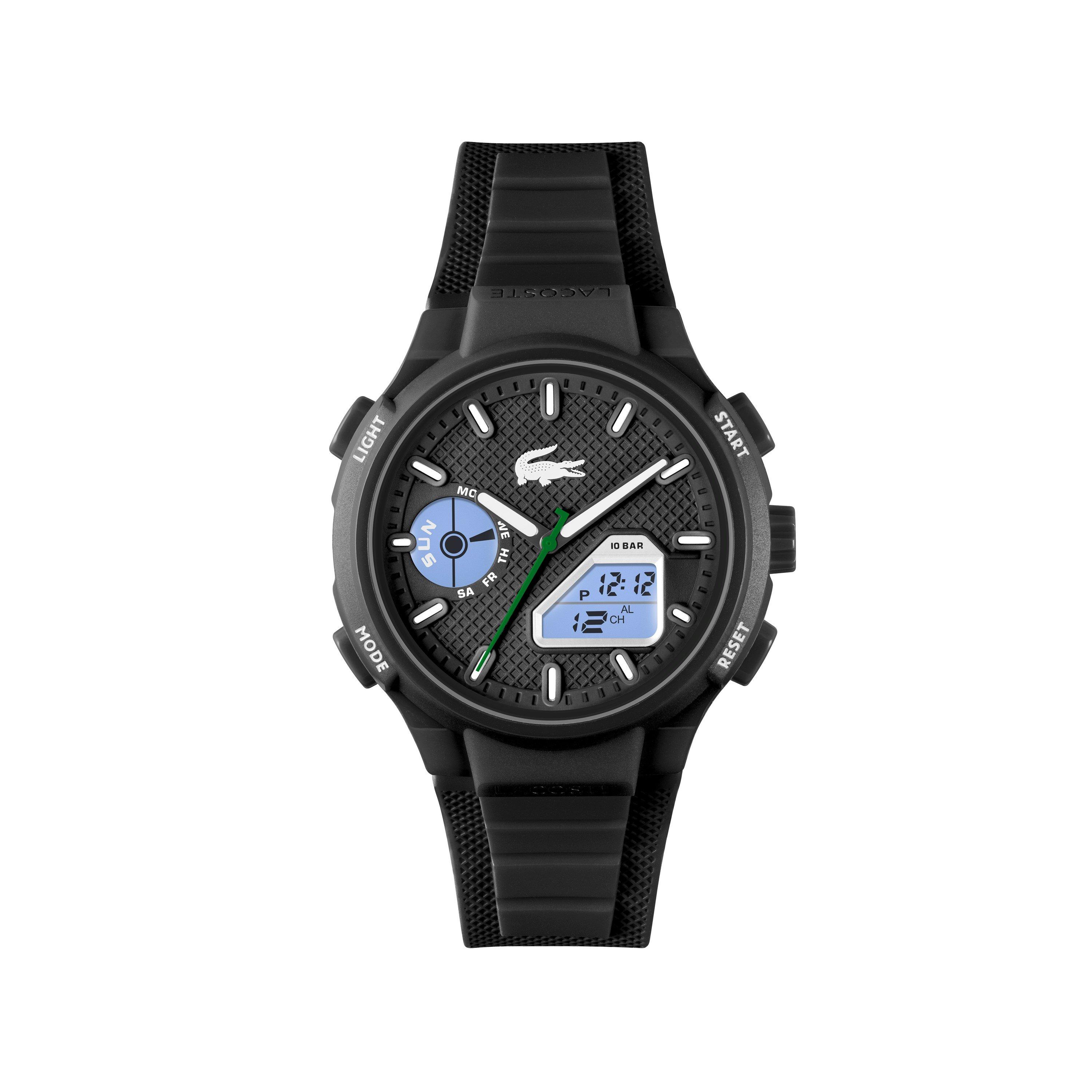 Black - Lacoste - Lacoste Watches Mens LC33 Silicone Strap Watch - 5