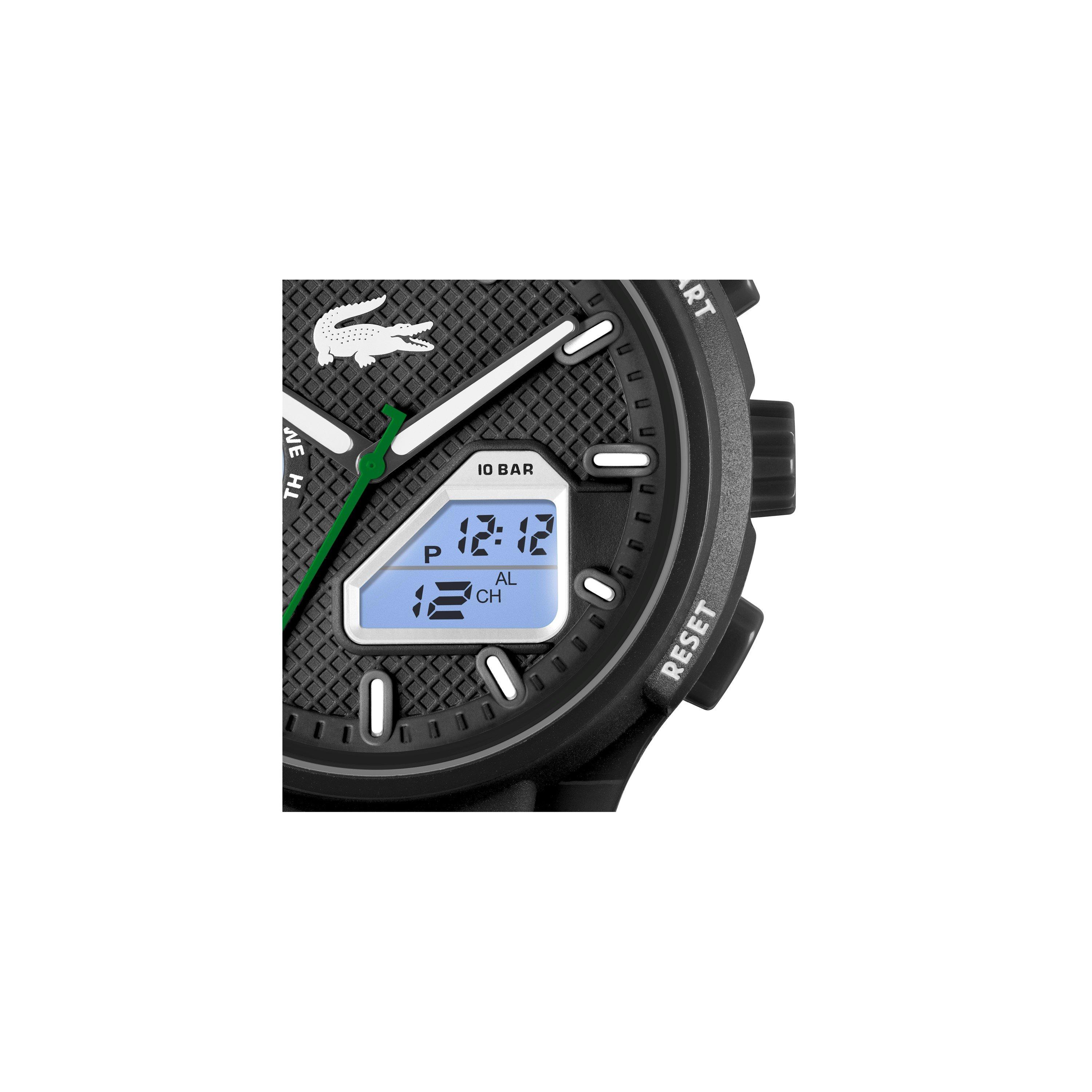 Black - Lacoste - Lacoste Watches Mens LC33 Silicone Strap Watch - 6