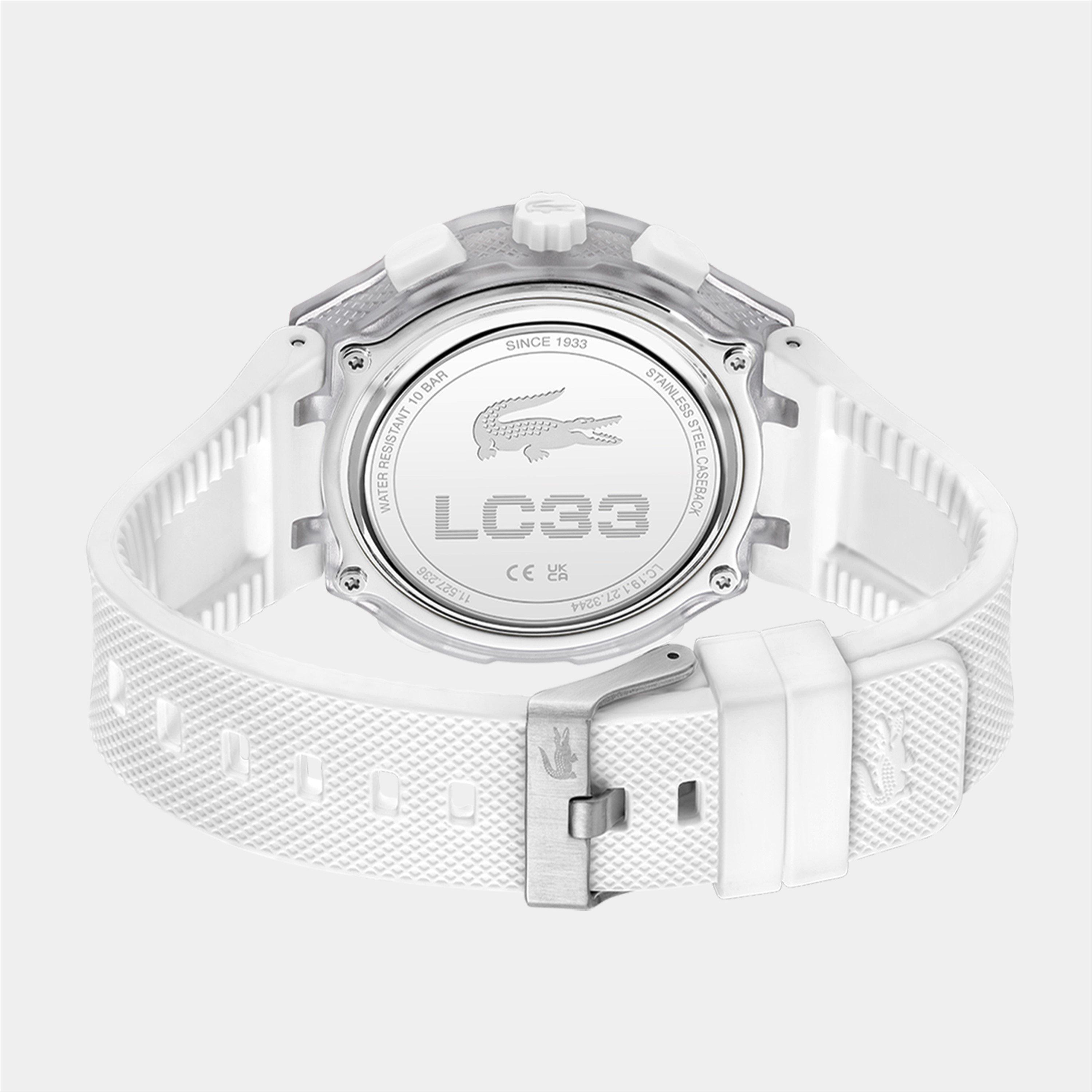 Clear - Lacoste - Watches Mens LC33 Silicone Strap Watch - 2