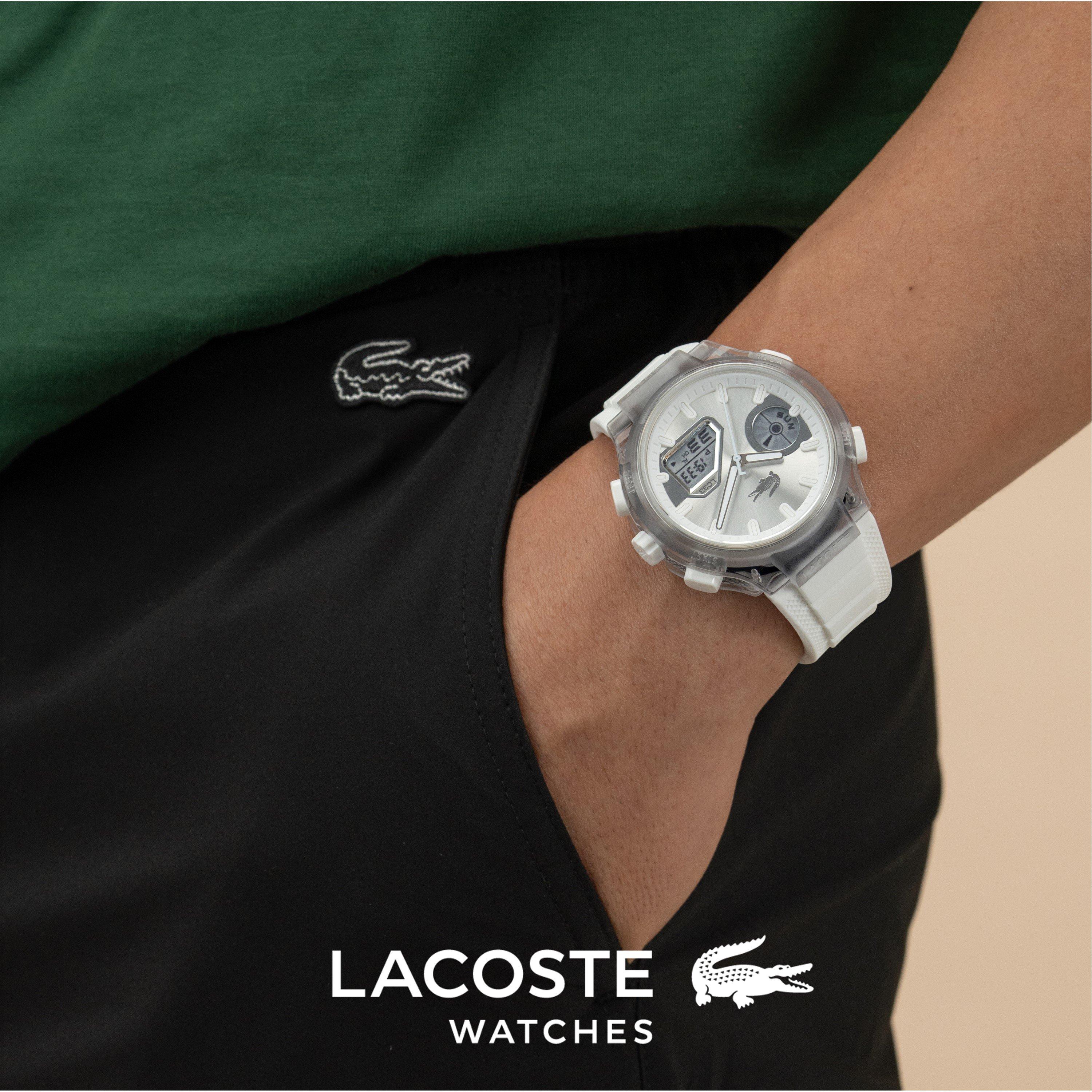 Clear - Lacoste - Watches Mens LC33 Silicone Strap Watch - 4
