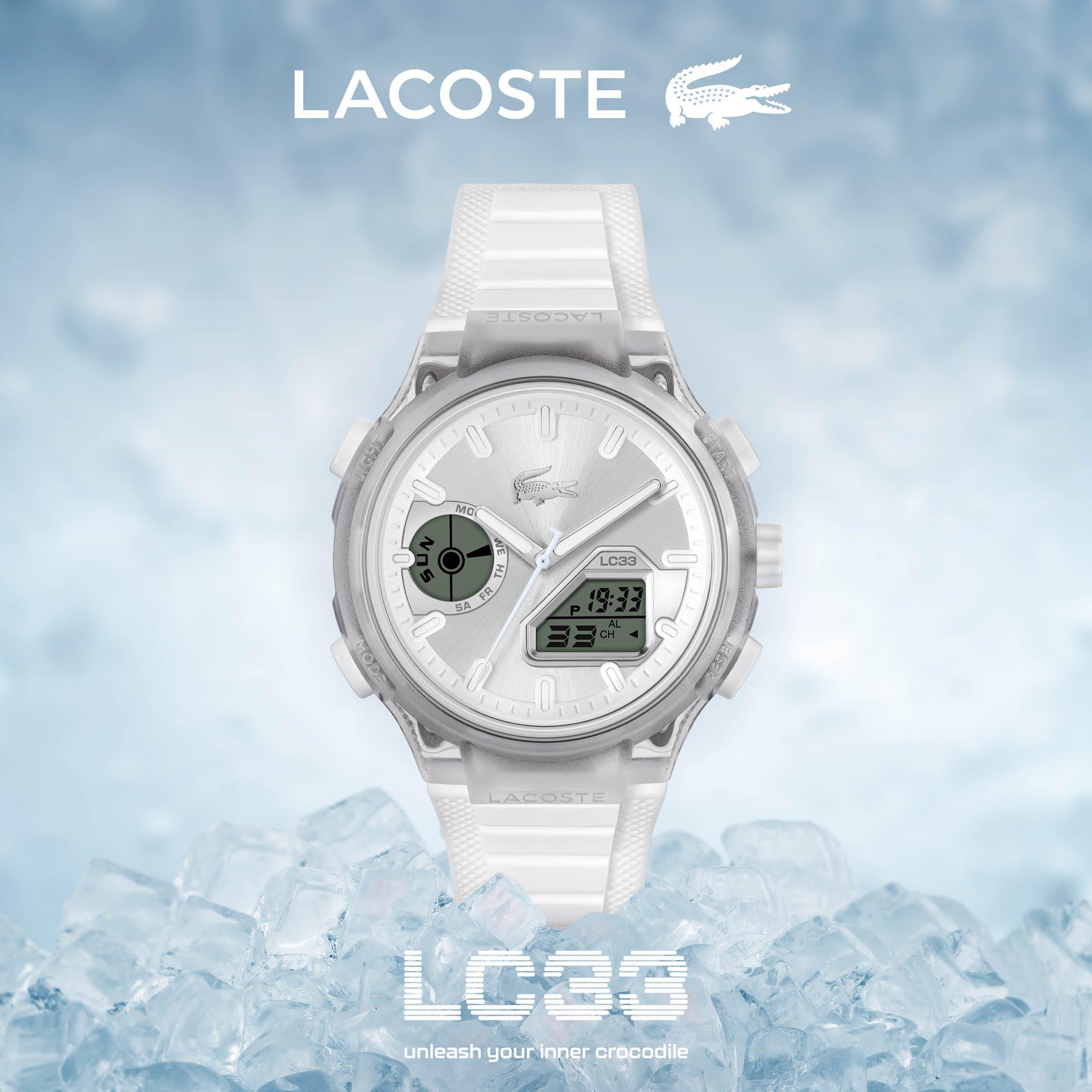 Clear - Lacoste - Watches Mens LC33 Silicone Strap Watch - 5