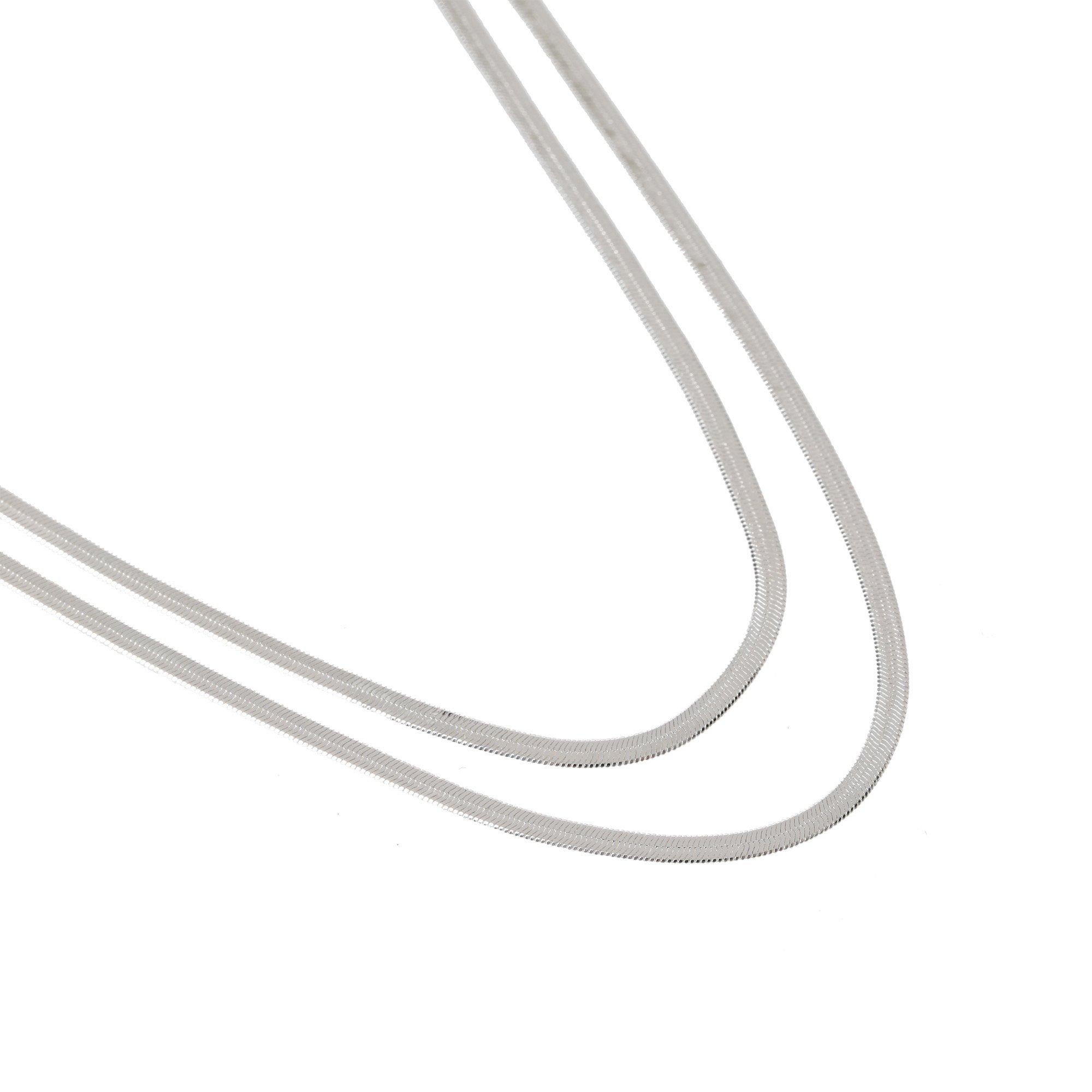 Argento - Miso - Flat Snake Chain Necklace - 2