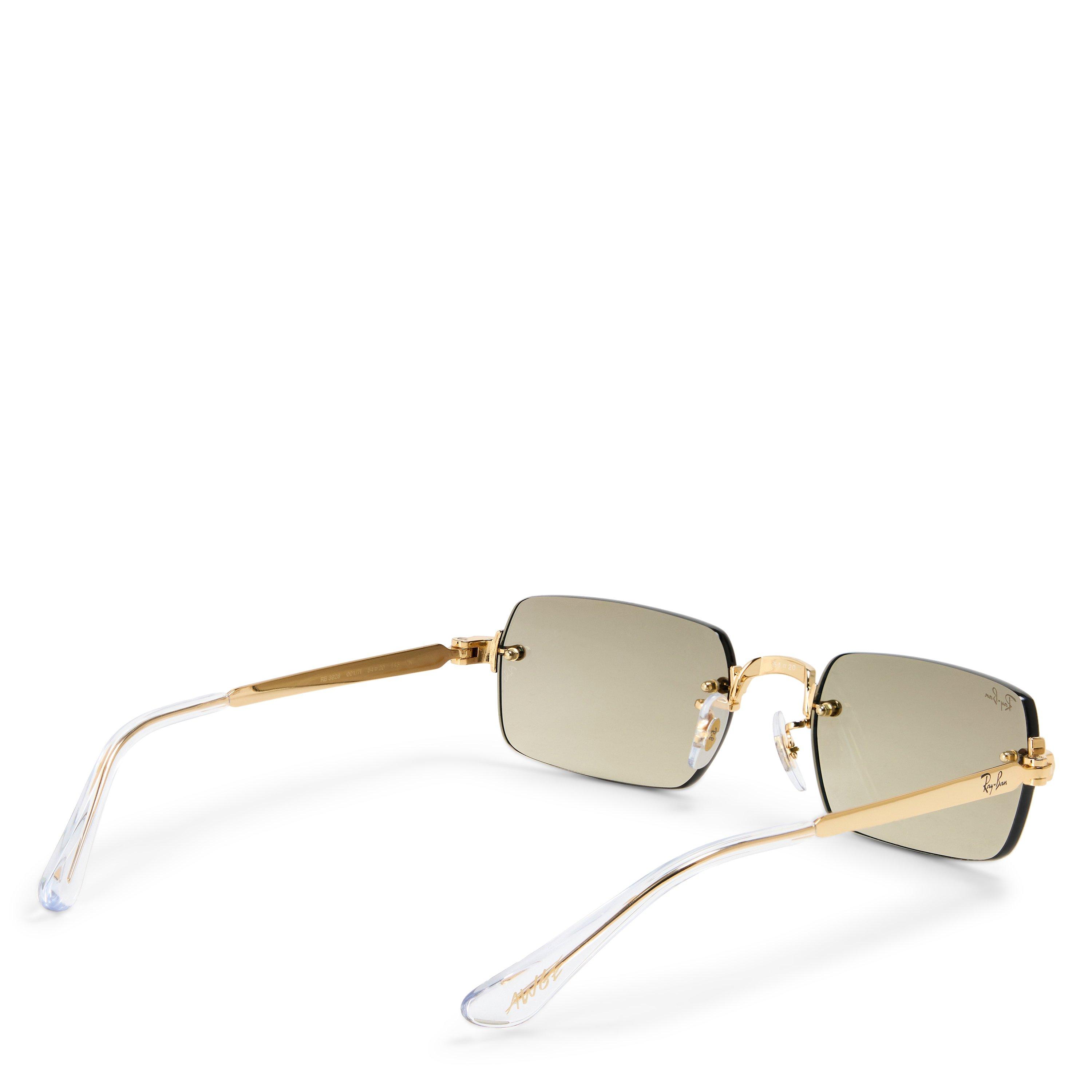 Gold/Brown - Ray-Ban - Women's 0RB3928 Rectangle Sunglasses - 2