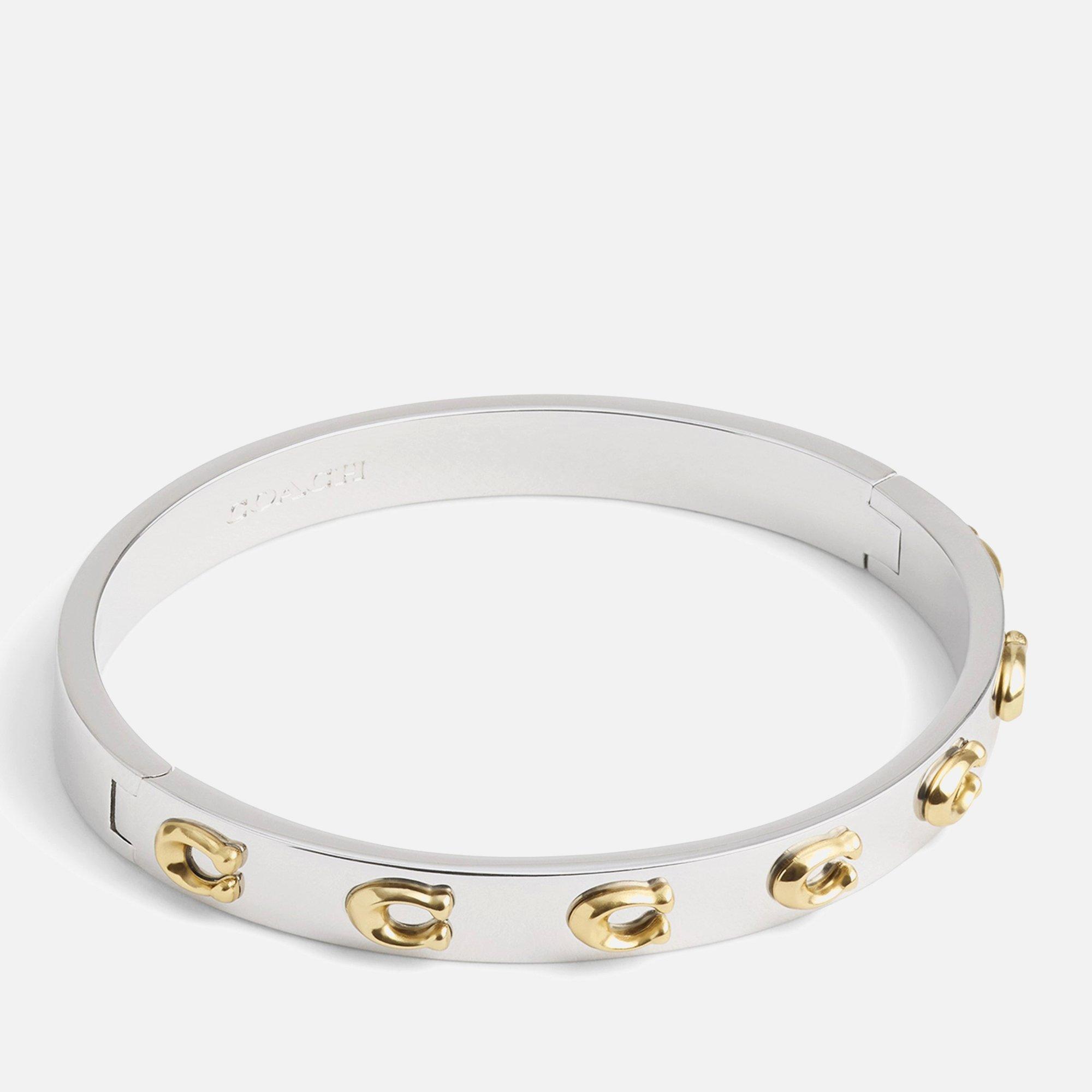 Silver - Coach - Coach J Hinge Bangle Ld99 - 1