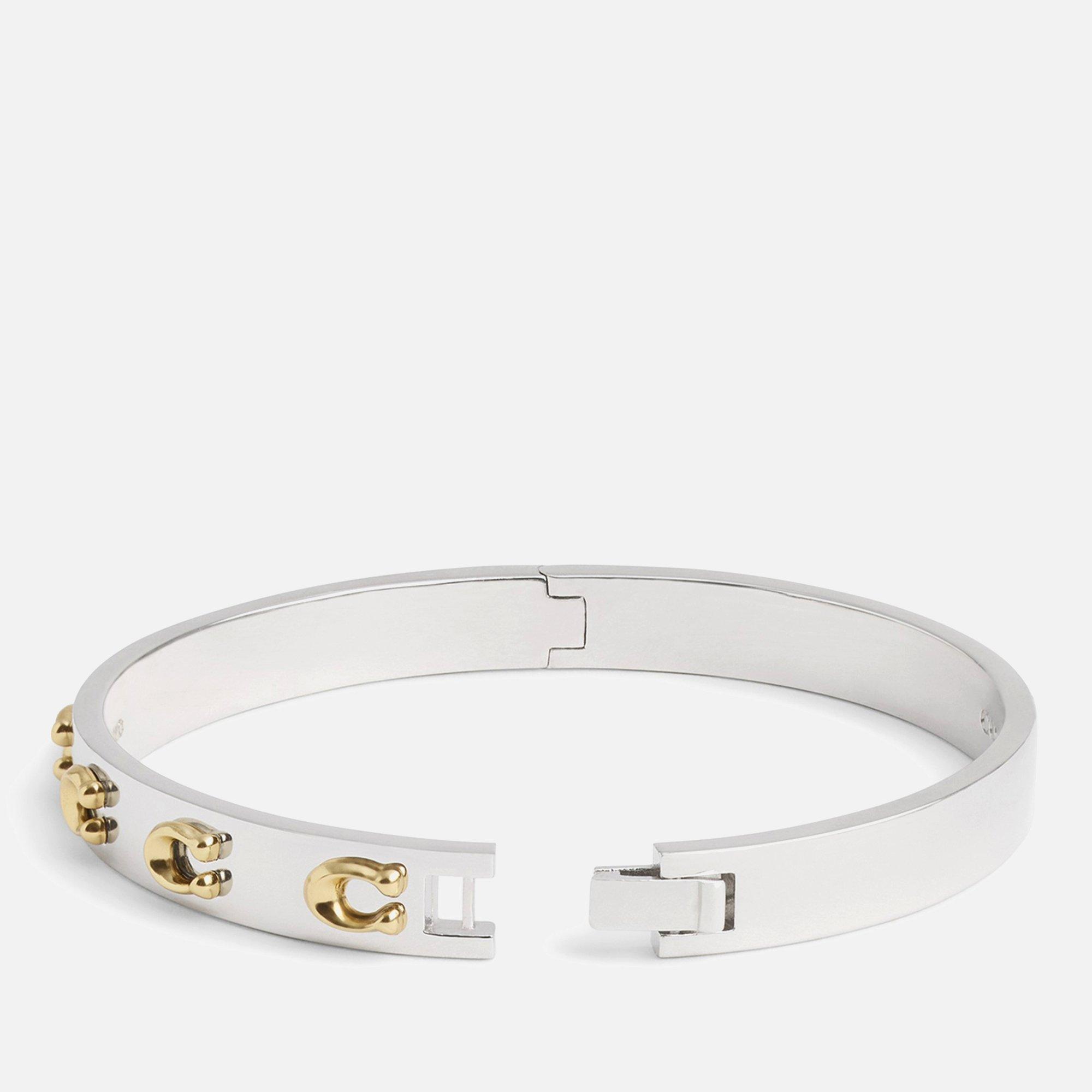 Silver - Coach - Coach J Hinge Bangle Ld99 - 2