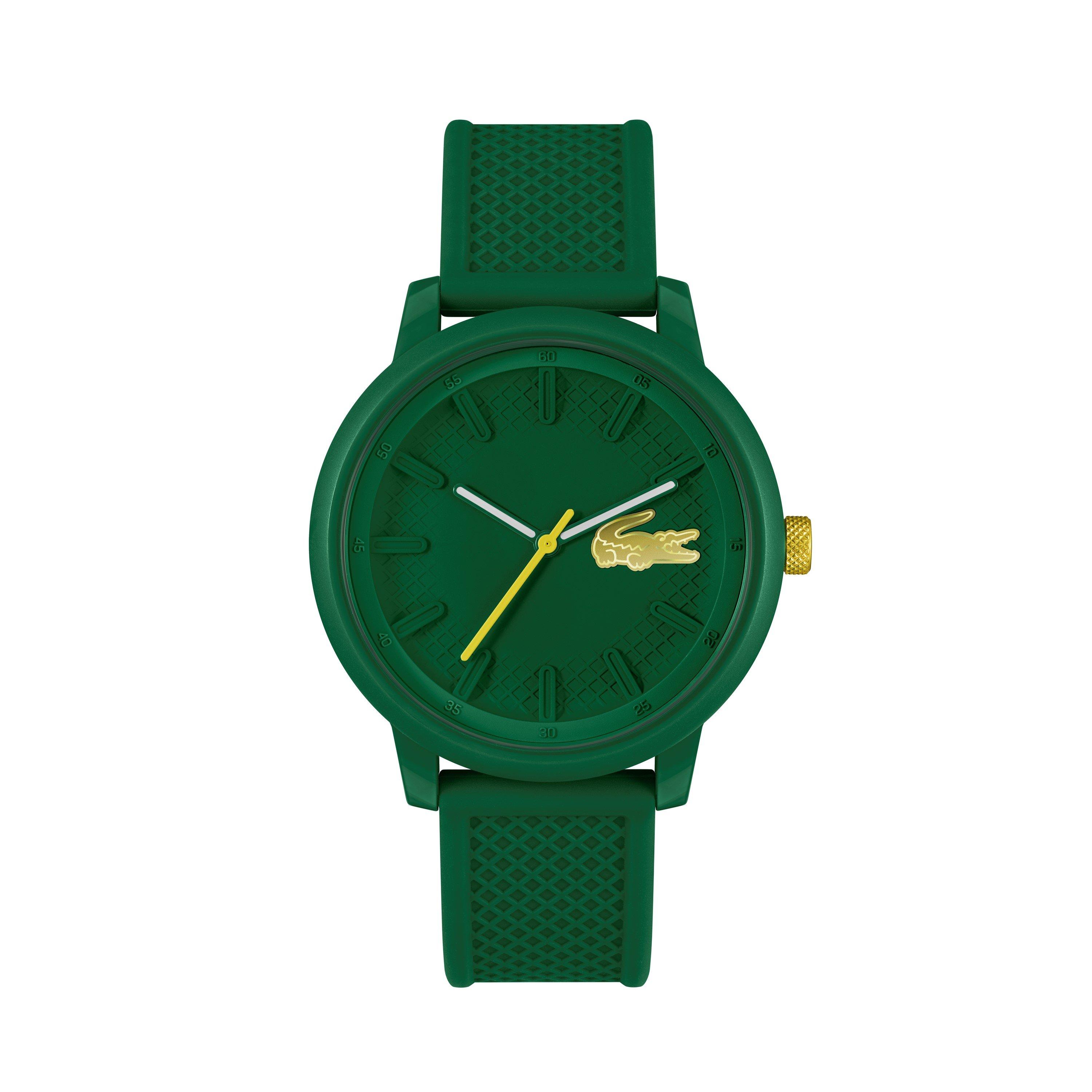 Lacoste Men's Gents 12.12 Hero Silicone Strap Watch - Green