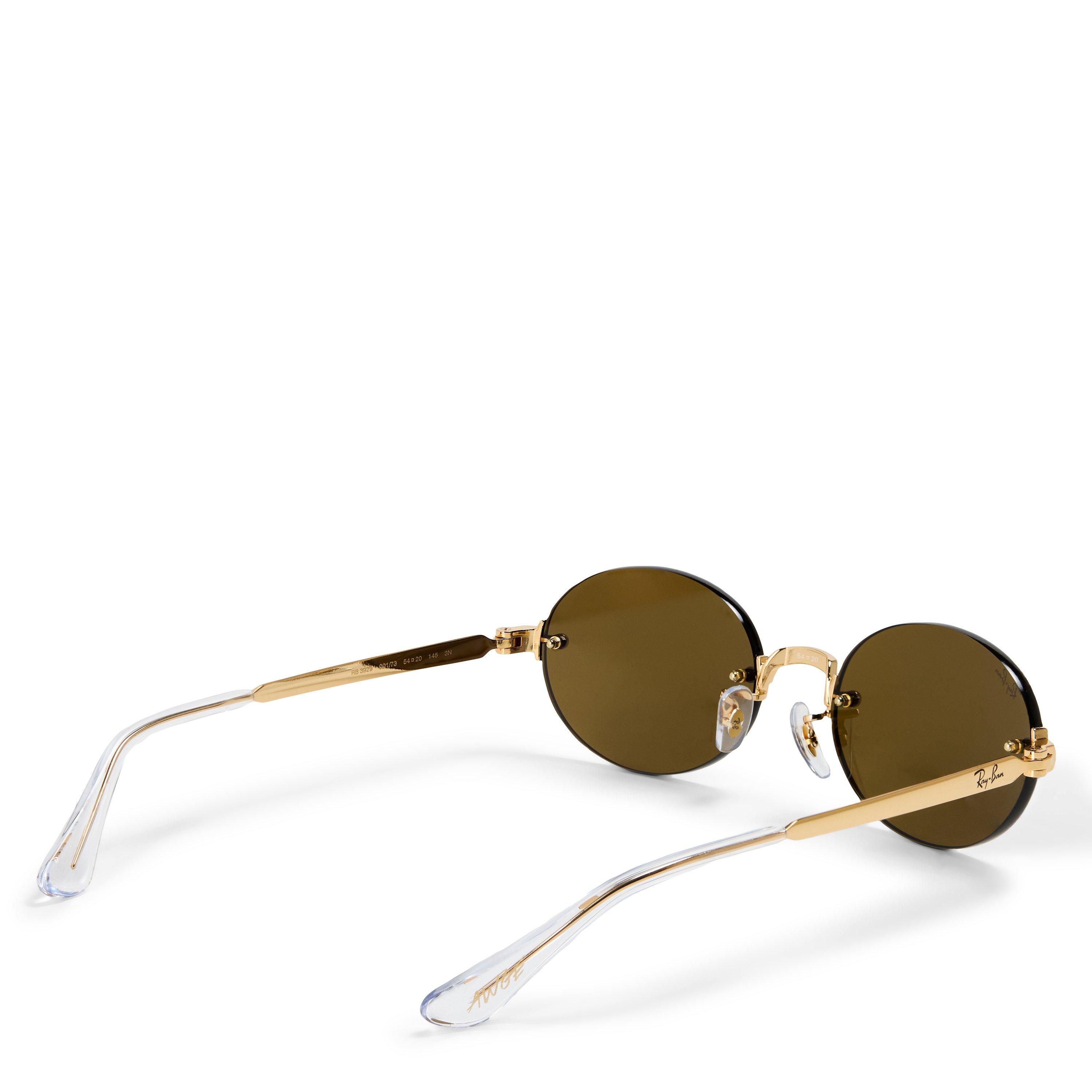 Gold/Brown - Ray-Ban - Women's 0RB3929 Round Sunglasses - 2