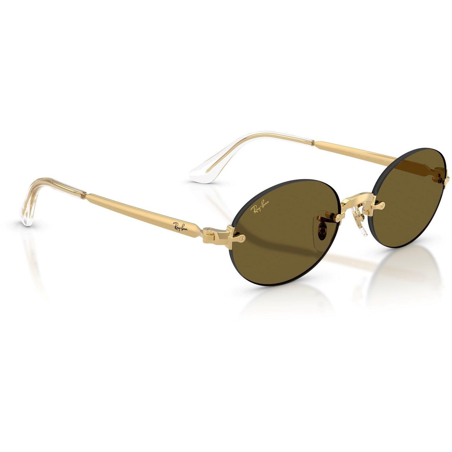 Gold/Brown - Ray-Ban - Women's 0RB3929 Round Sunglasses - 4