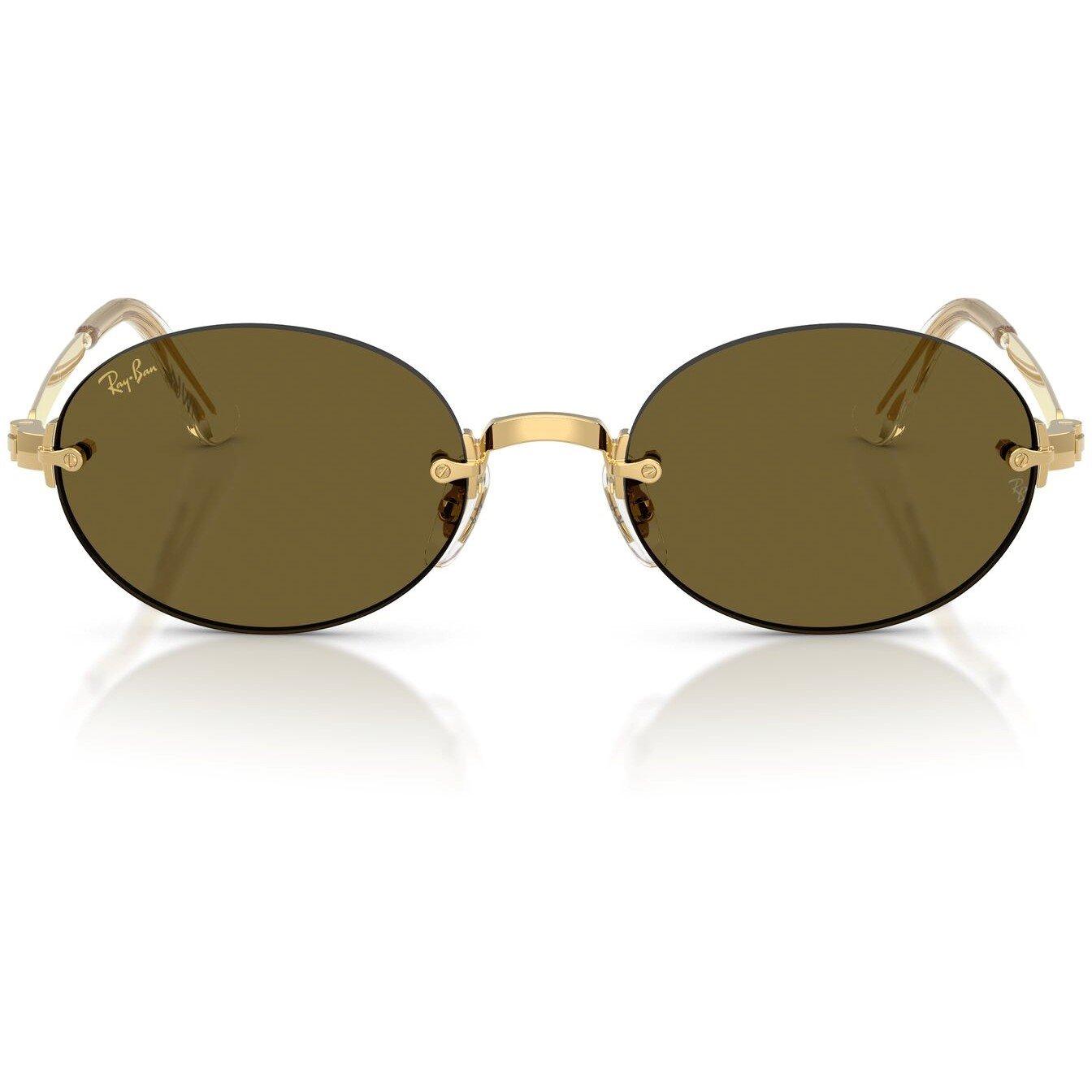 Gold/Brown - Ray-Ban - Women's 0RB3929 Round Sunglasses - 7