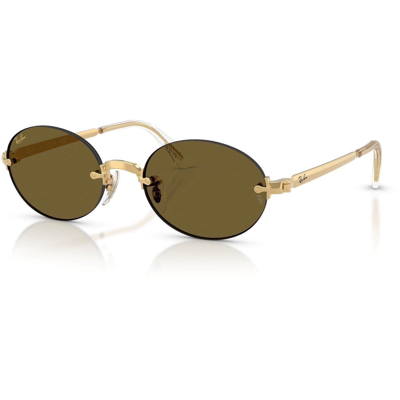 Gold/Brown - Ray-Ban - Women's 0RB3929 Round Sunglasses - 9
