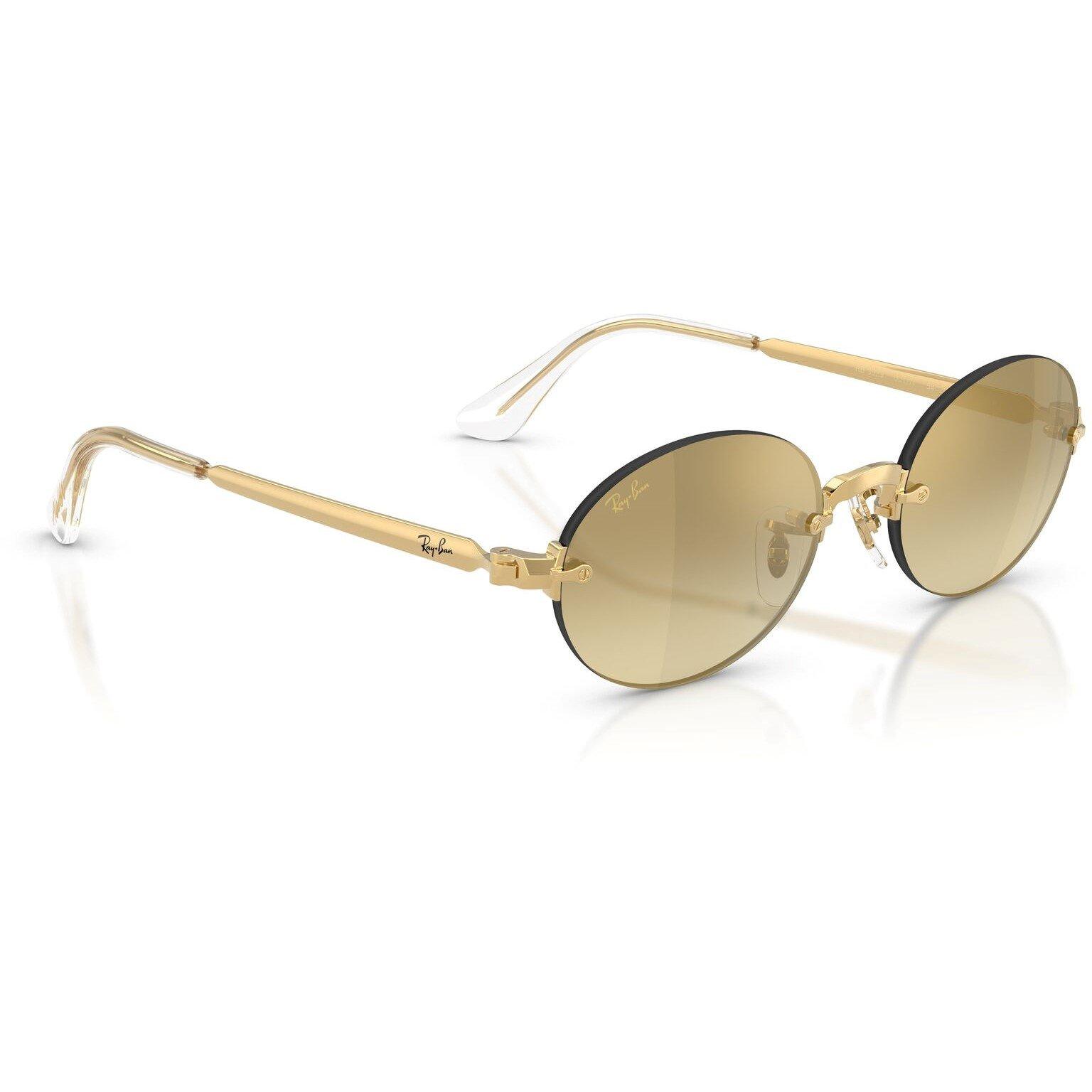 Gold/Brown - Ray-Ban - Women's 0RB3929 Round Sunglasses - 4