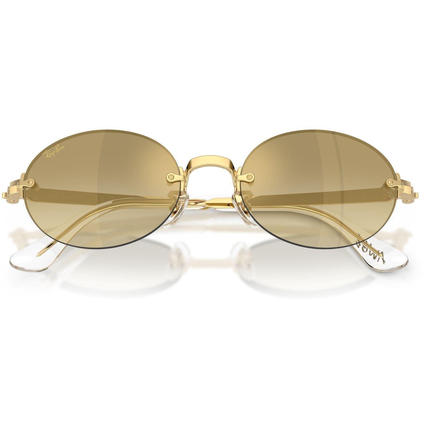 Gold/Brown - Ray-Ban - Women's 0RB3929 Round Sunglasses - 6