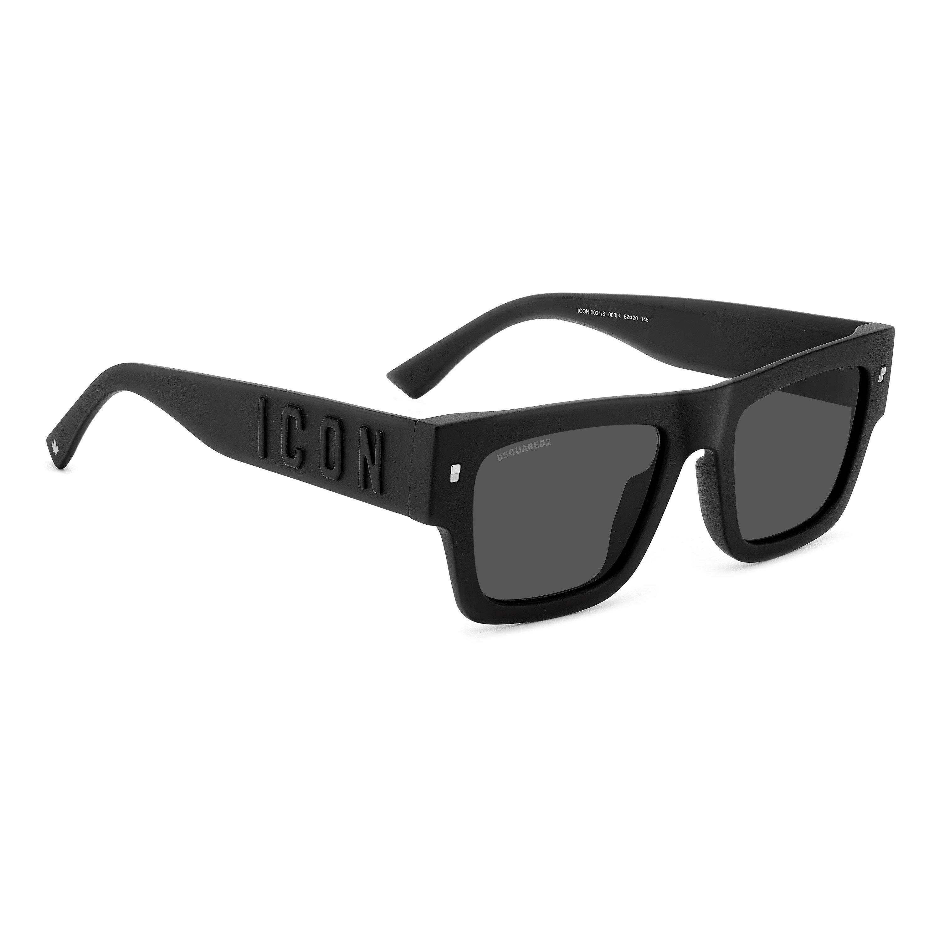 Black - DSquared2 - Men's DSQ Icon Wayfarer Sunglasses - 3