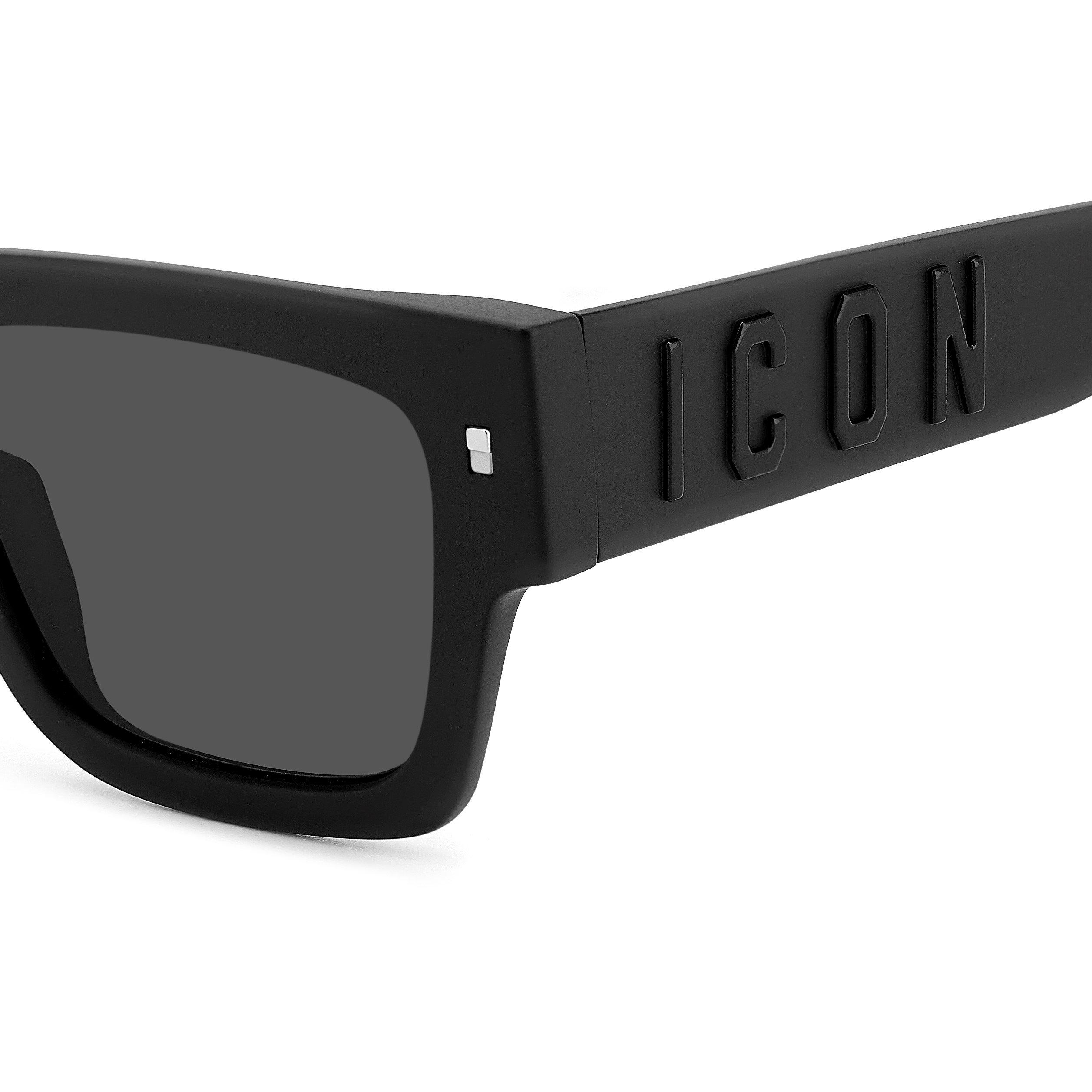 Black - DSquared2 - Men's DSQ Icon Wayfarer Sunglasses - 4