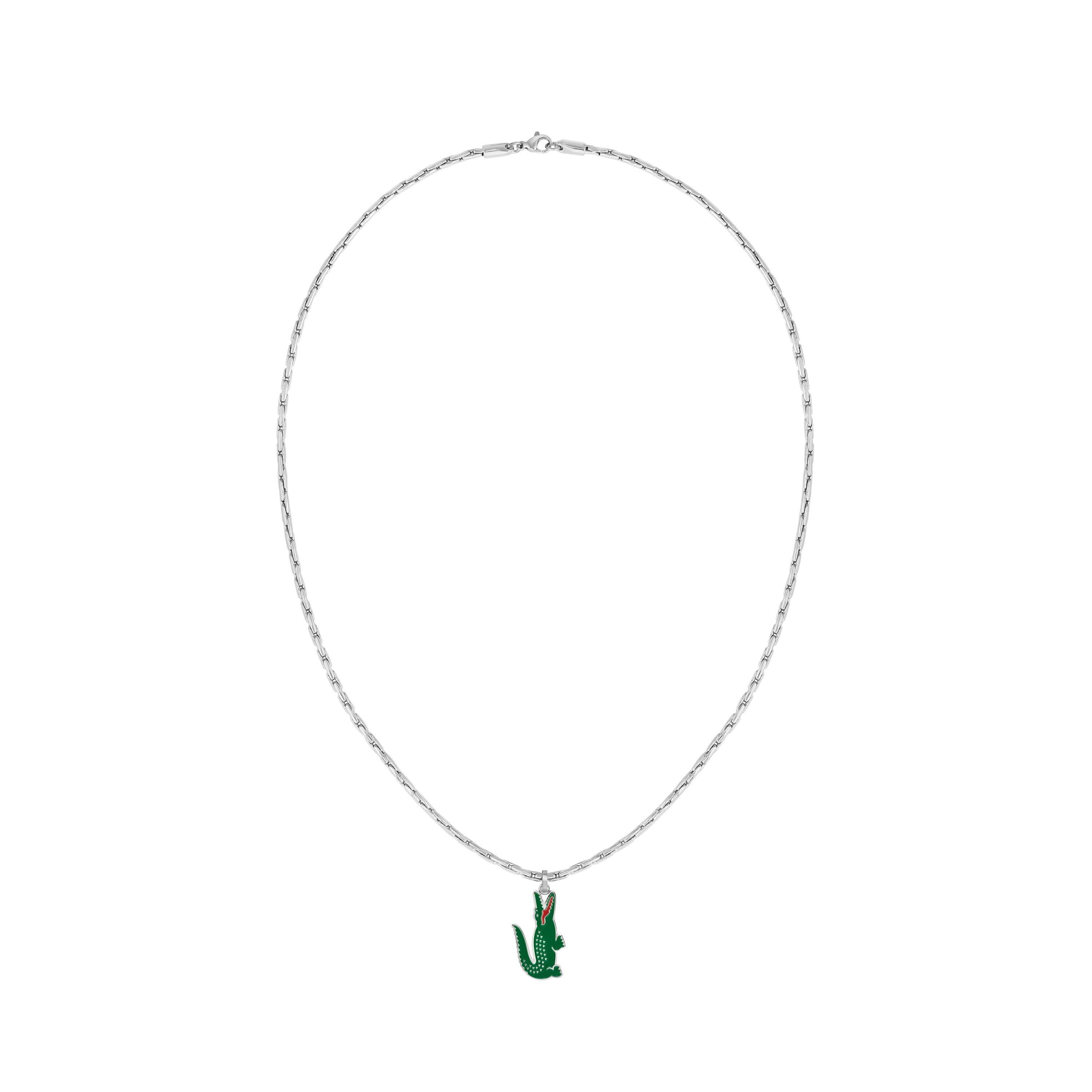 Silver - Lacoste - Mens Arthor Stainless Steel Necklace - 1