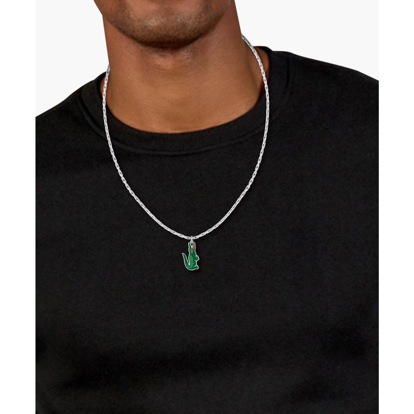 Silver - Lacoste - Lacoste  Mens Arthor Stainless Steel Necklace - 4