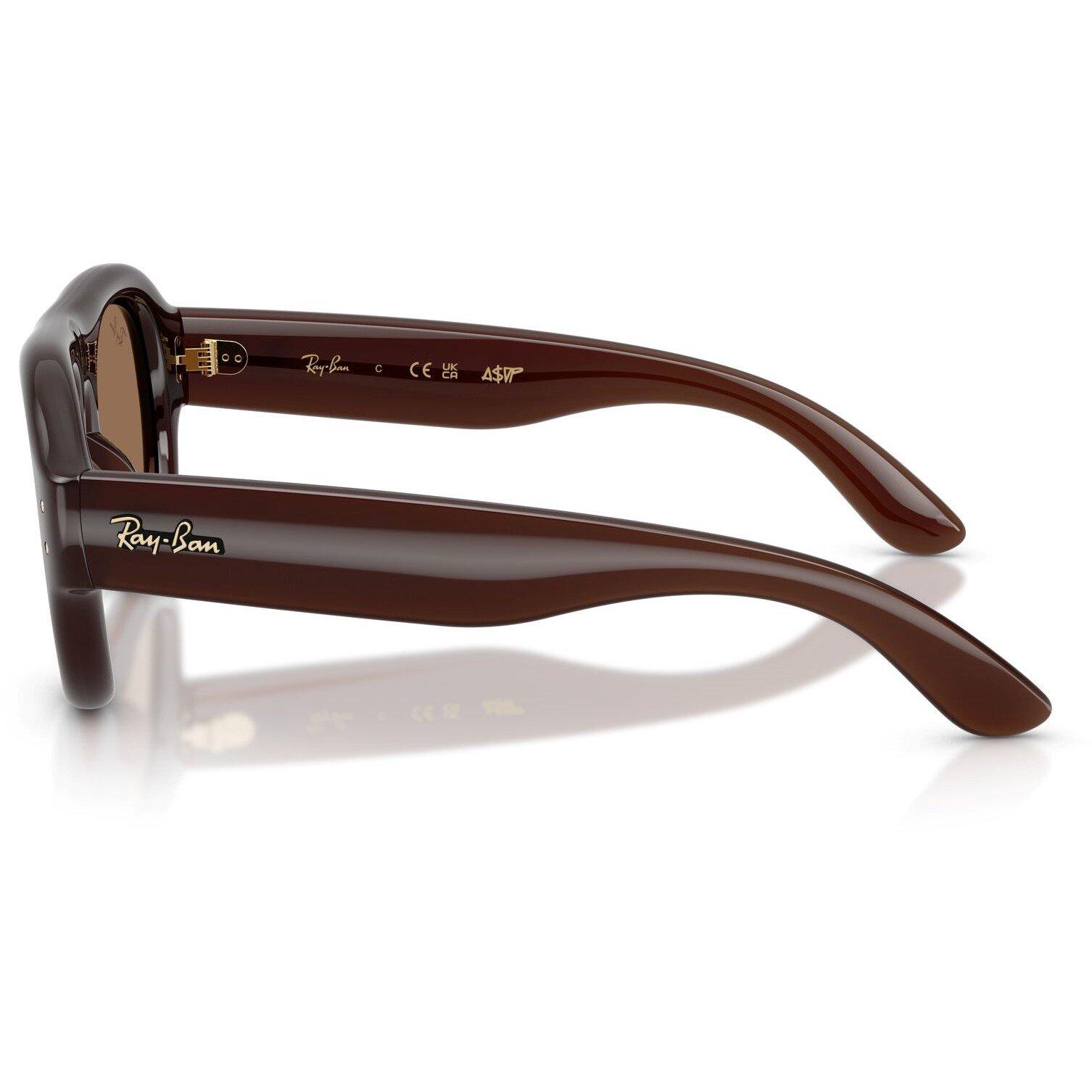 Brown - Ray-Ban - Women's Pilot Puffer Round Sunglasses - 8