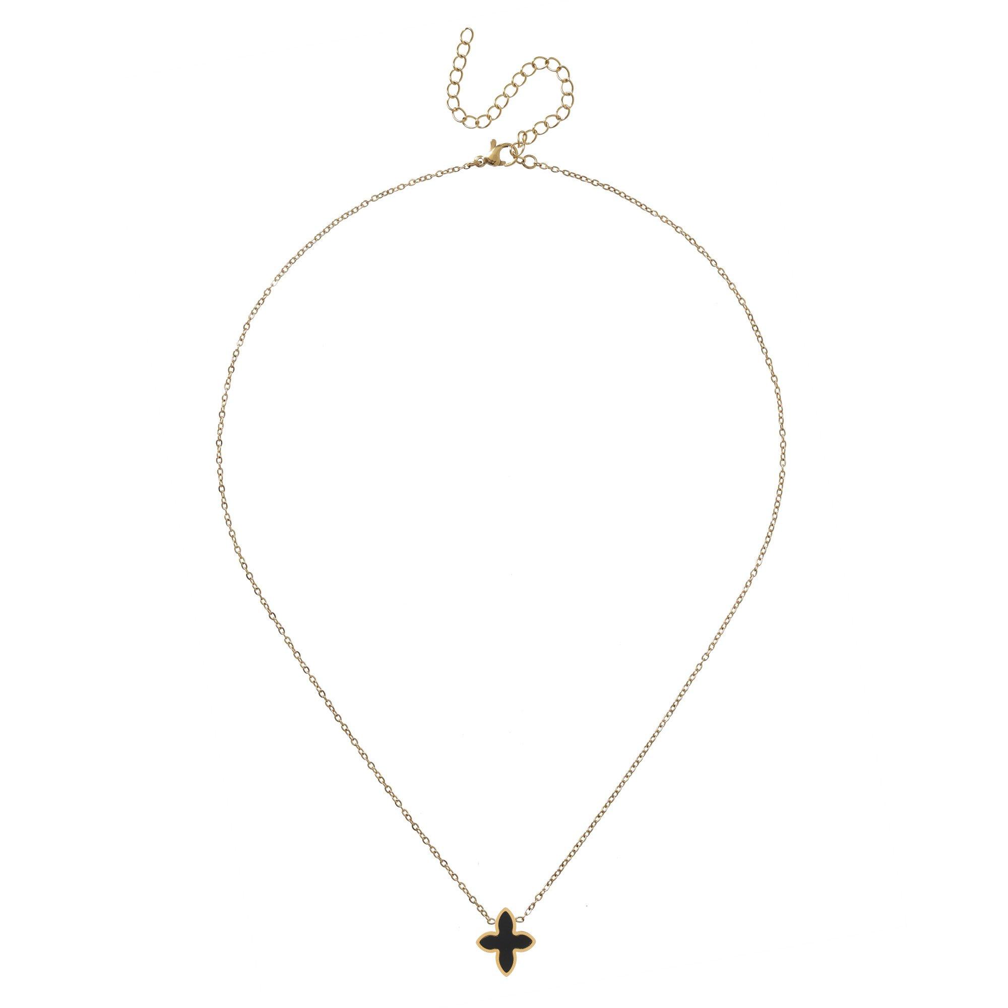 Oro/Nero - Miso - Flower Necklace - 1