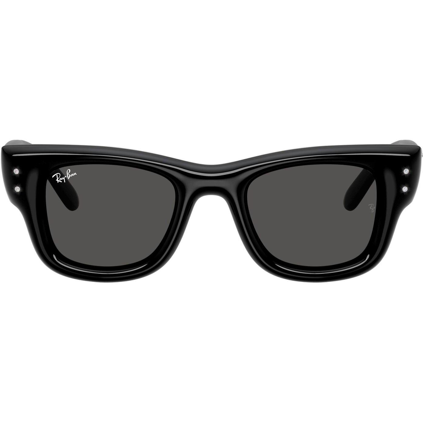 Black/Dark Grey - Ray-Ban - Women's Puffer Wayfarer Sunglasses - 2