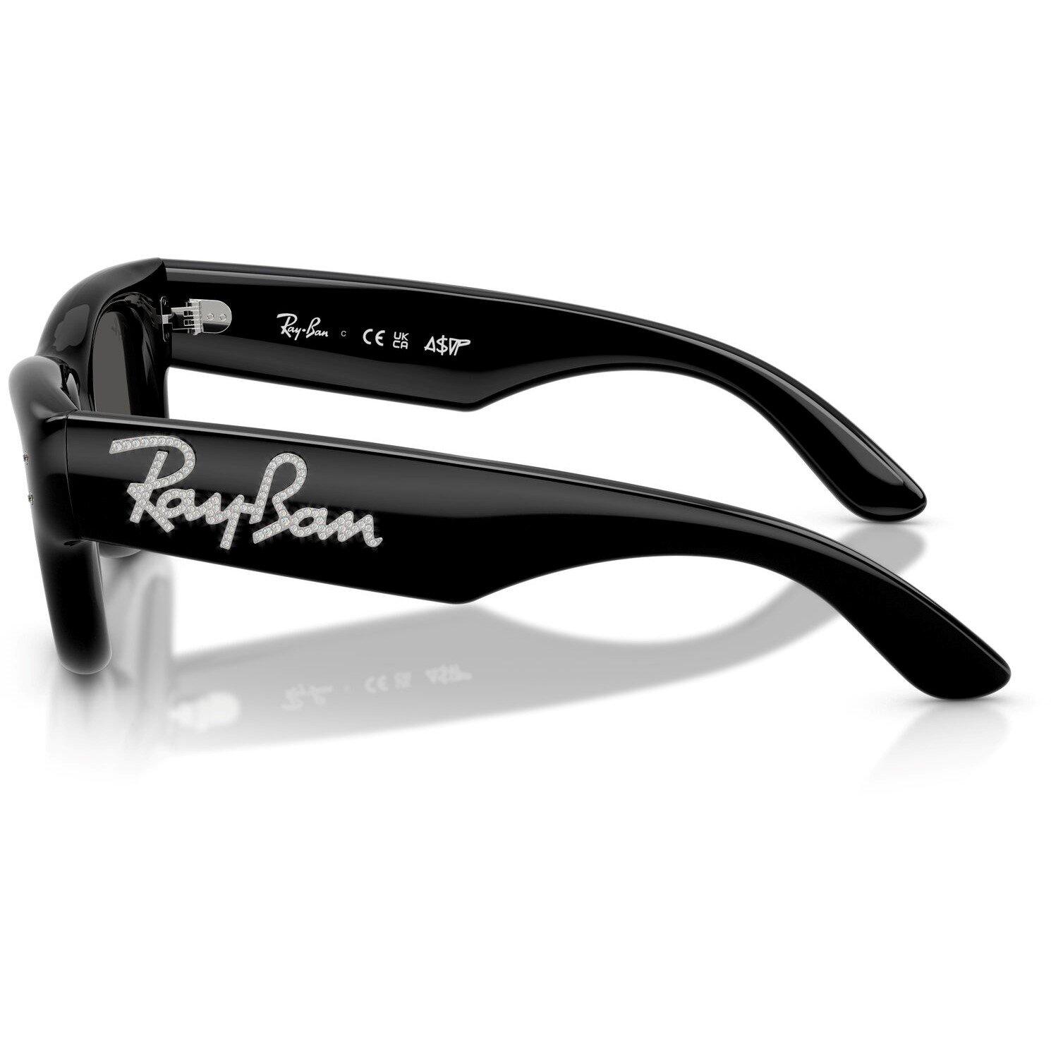 Black/Dark Grey - Ray-Ban - Women's Puffer Wayfarer Sunglasses - 8