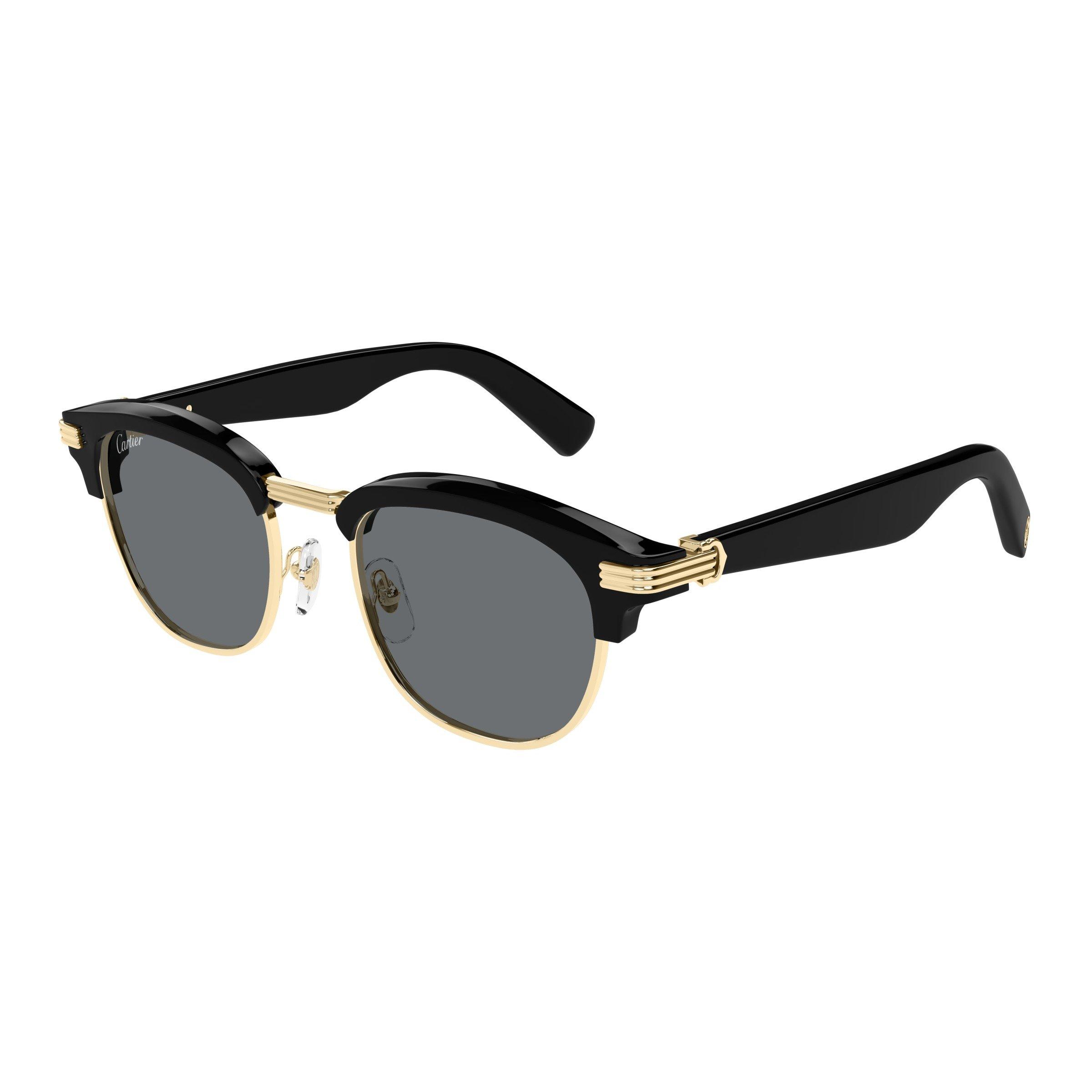 Gold/Black - Cartier - Cartier Mens Wayfarer CT0496S Sunglasses - 1
