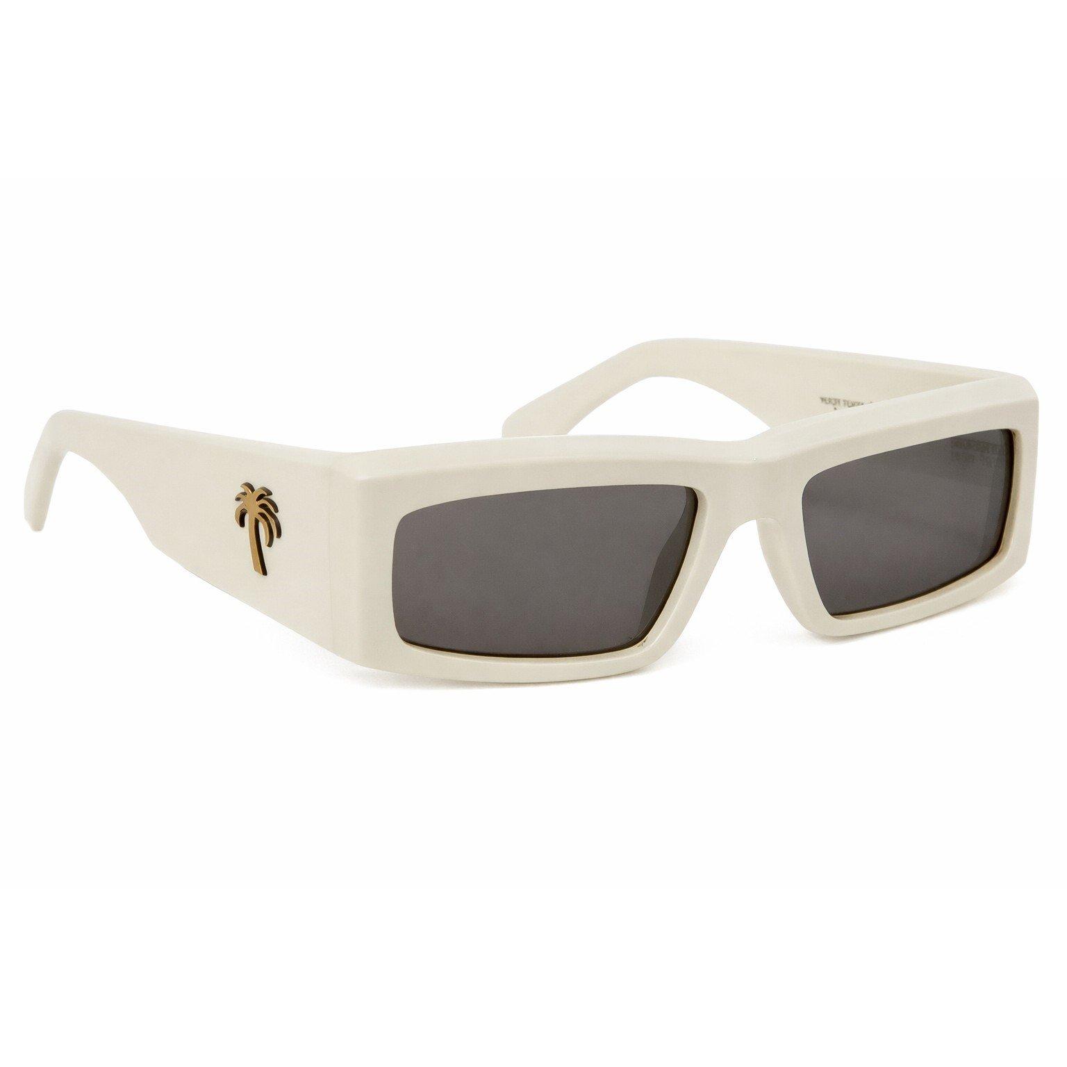 White Dark Grey - Palm Angels - Men's Yreka Rectangle Sunglasses - 1