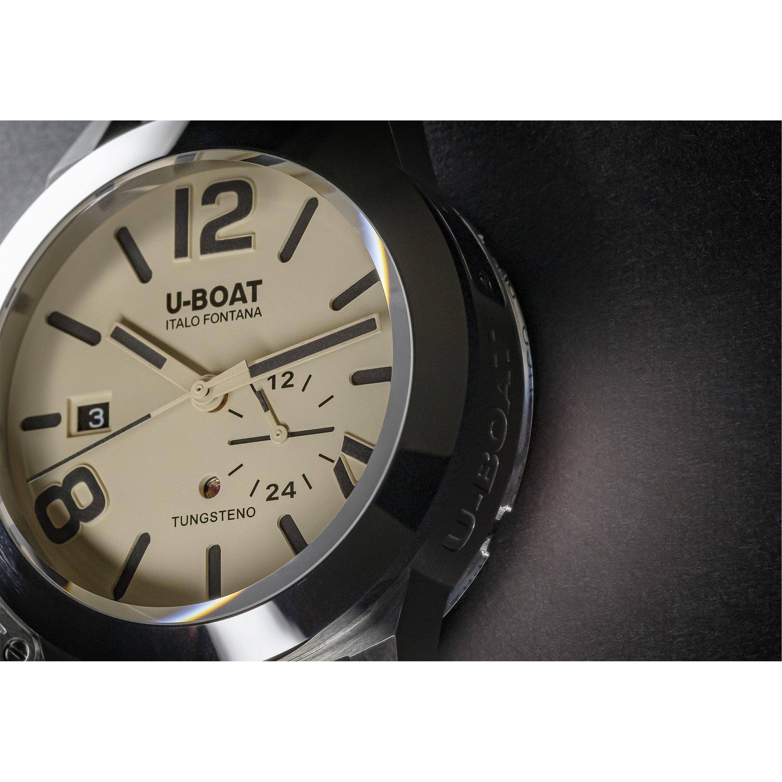 Beige - U-Boat - U-Boat Classico 42mm Tungsteno Black - 4