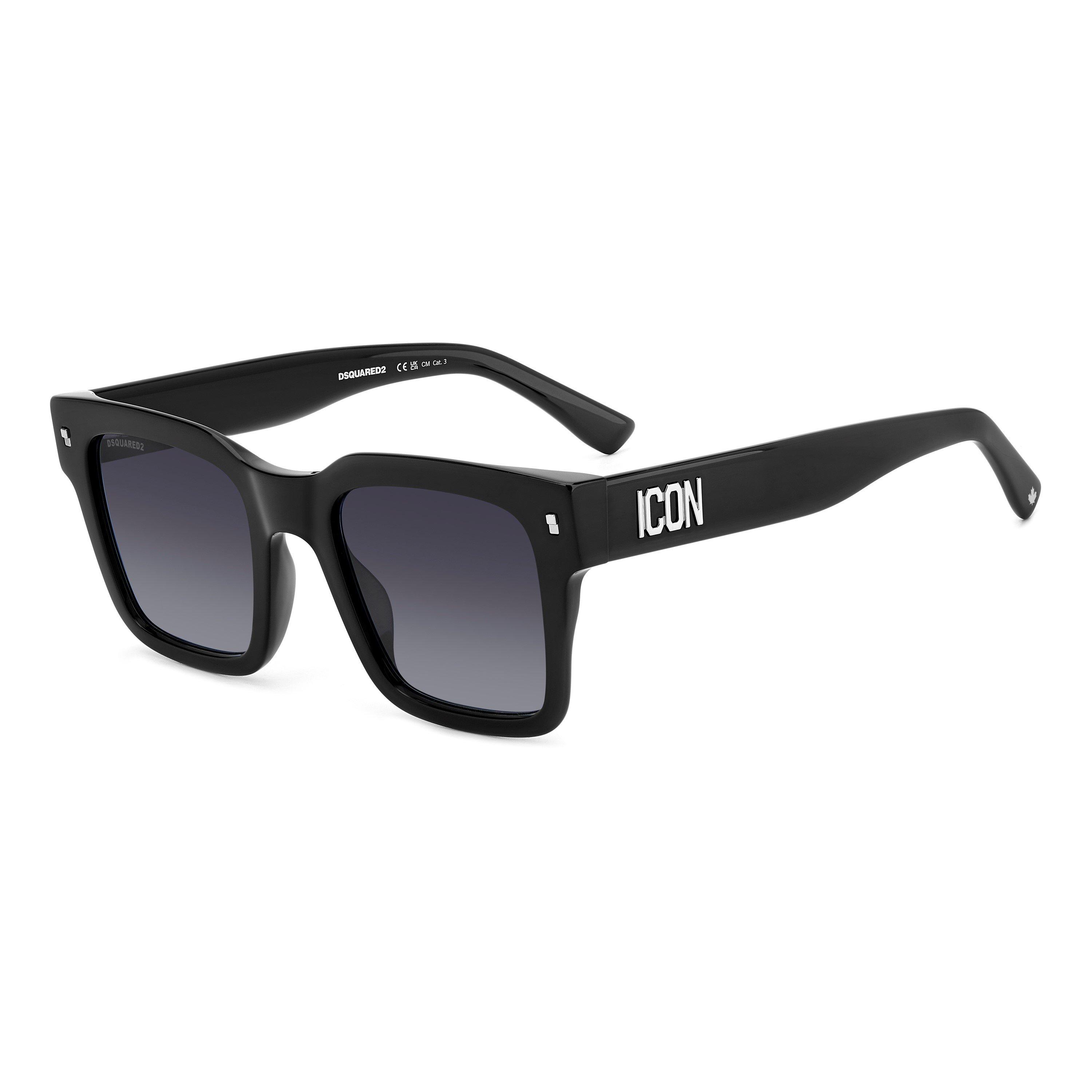 DSquared2 Men's DSQ Icon Wayfarer Sunglasses - Black