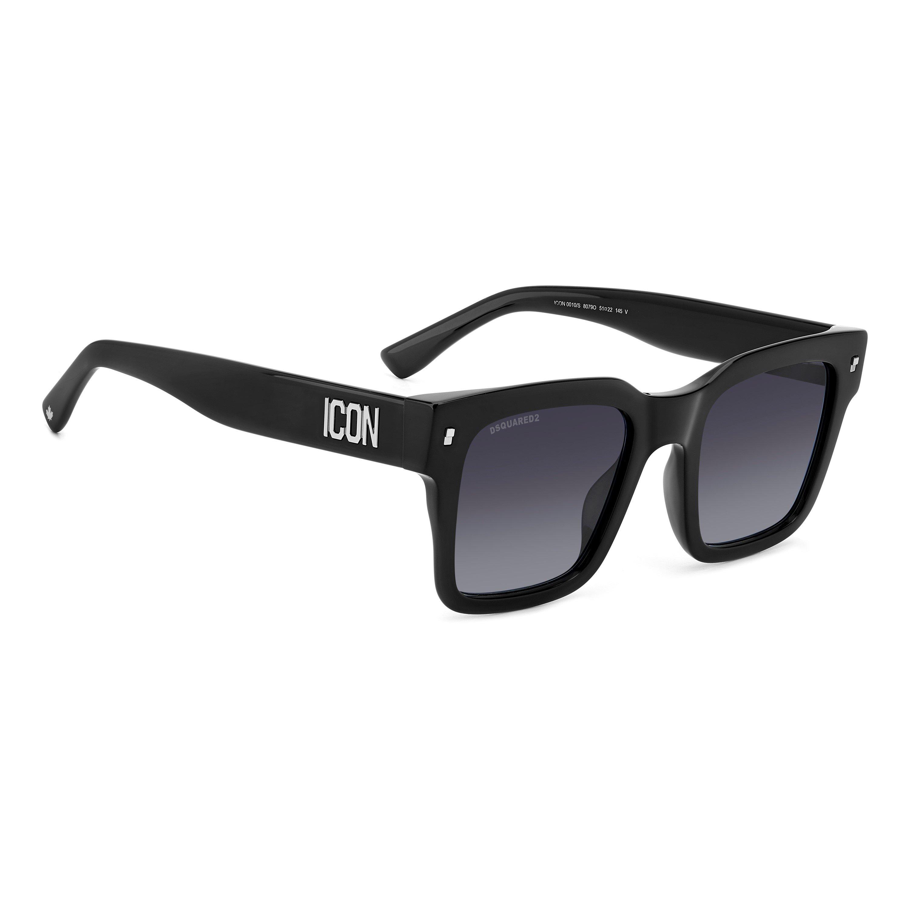 Black - DSquared2 - Men's DSQ Icon Wayfarer Sunglasses - 3