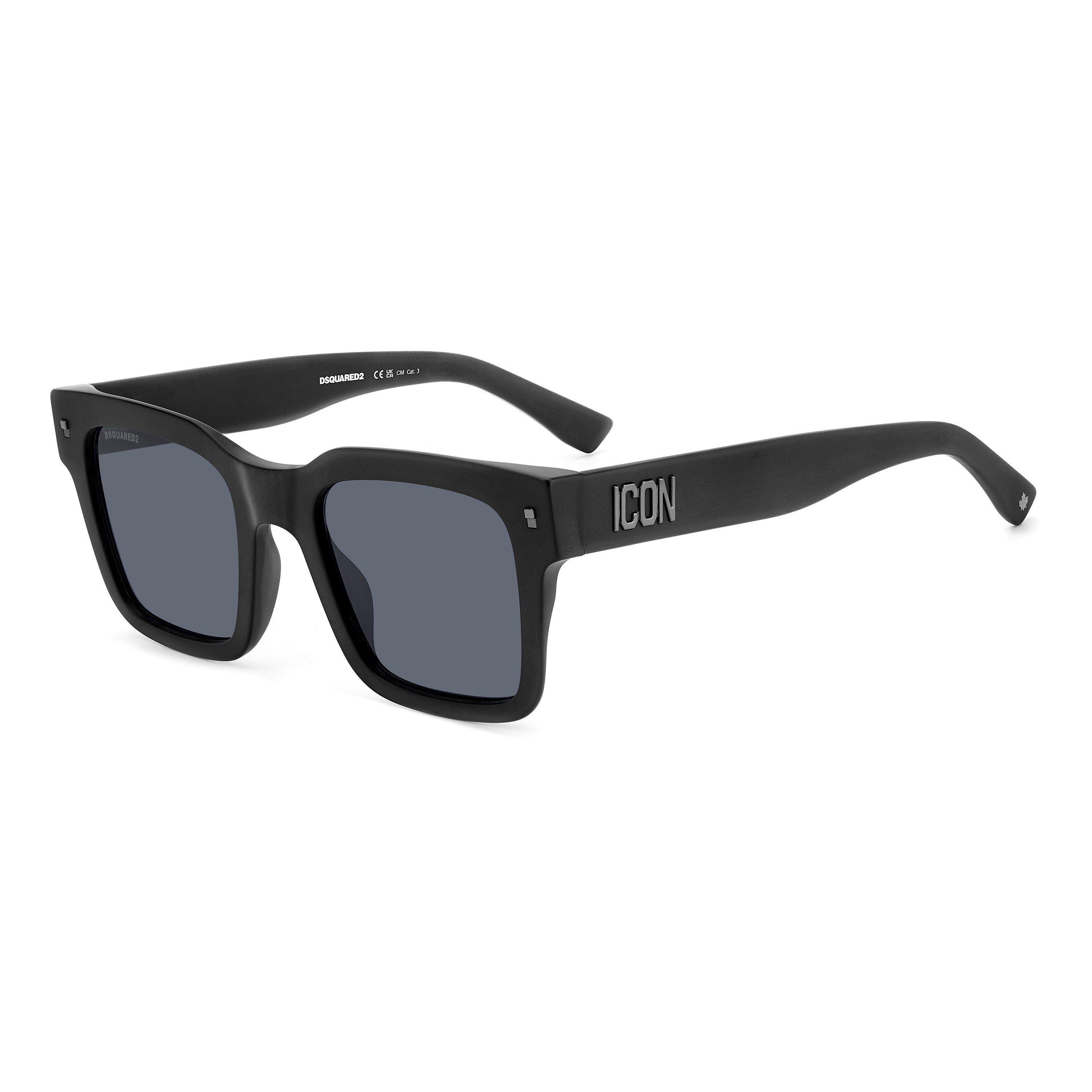 Black - DSquared2 - Men's DSQ Icon Wayfarer Sunglasses - 1