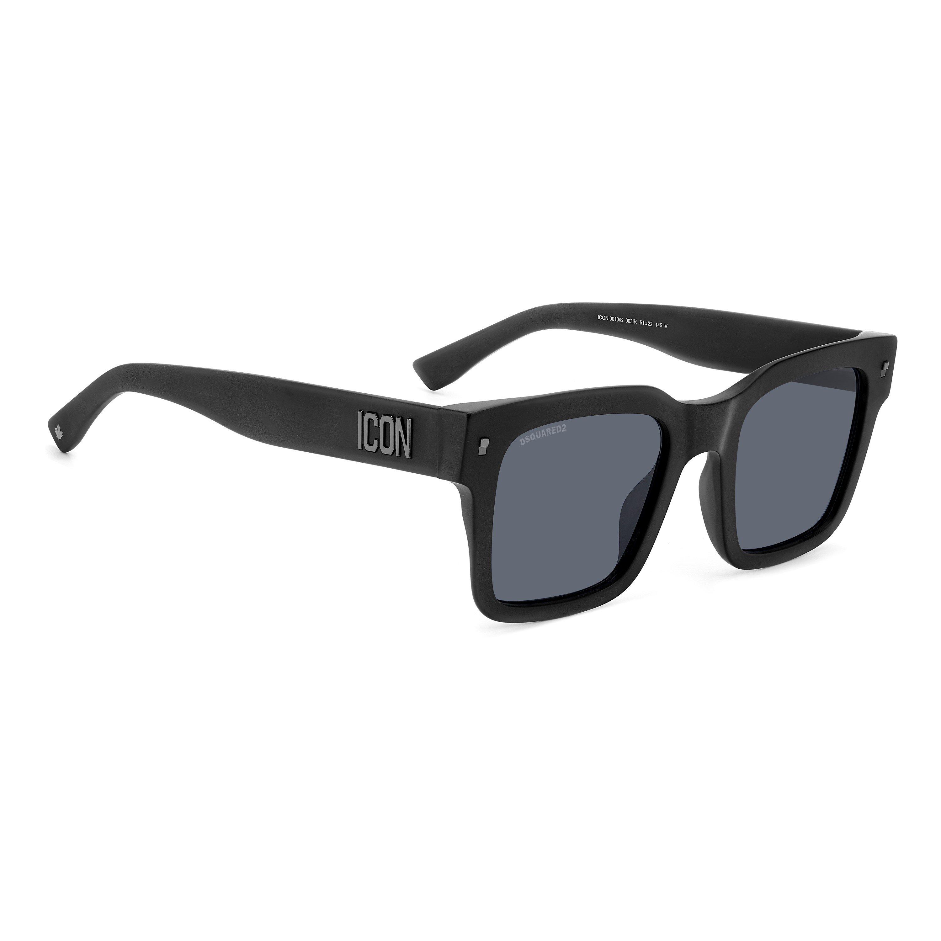 Black - DSquared2 - Men's DSQ Icon Wayfarer Sunglasses - 3