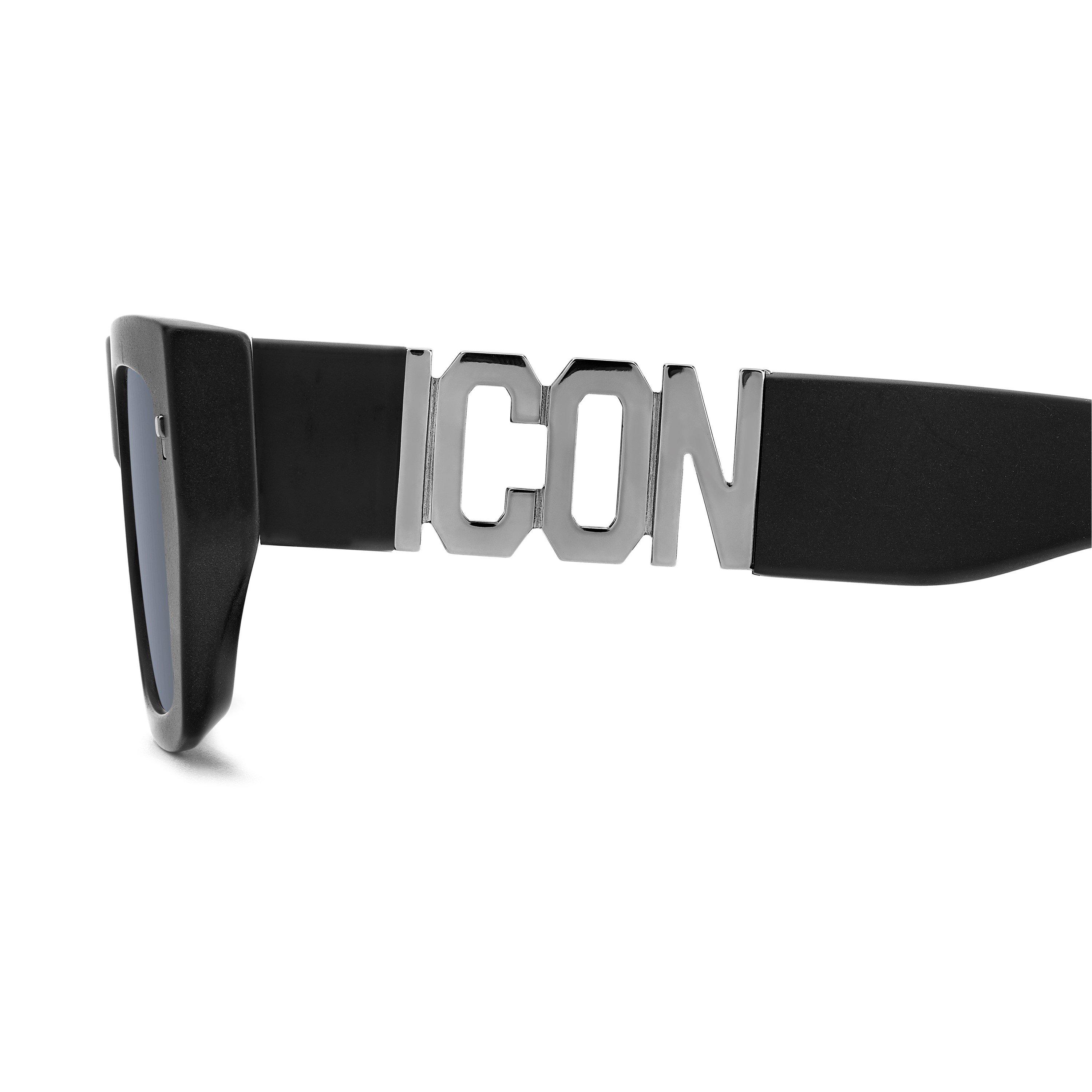 Black - DSquared2 - Men's DSQ Icon Wayfarer Sunglasses - 4